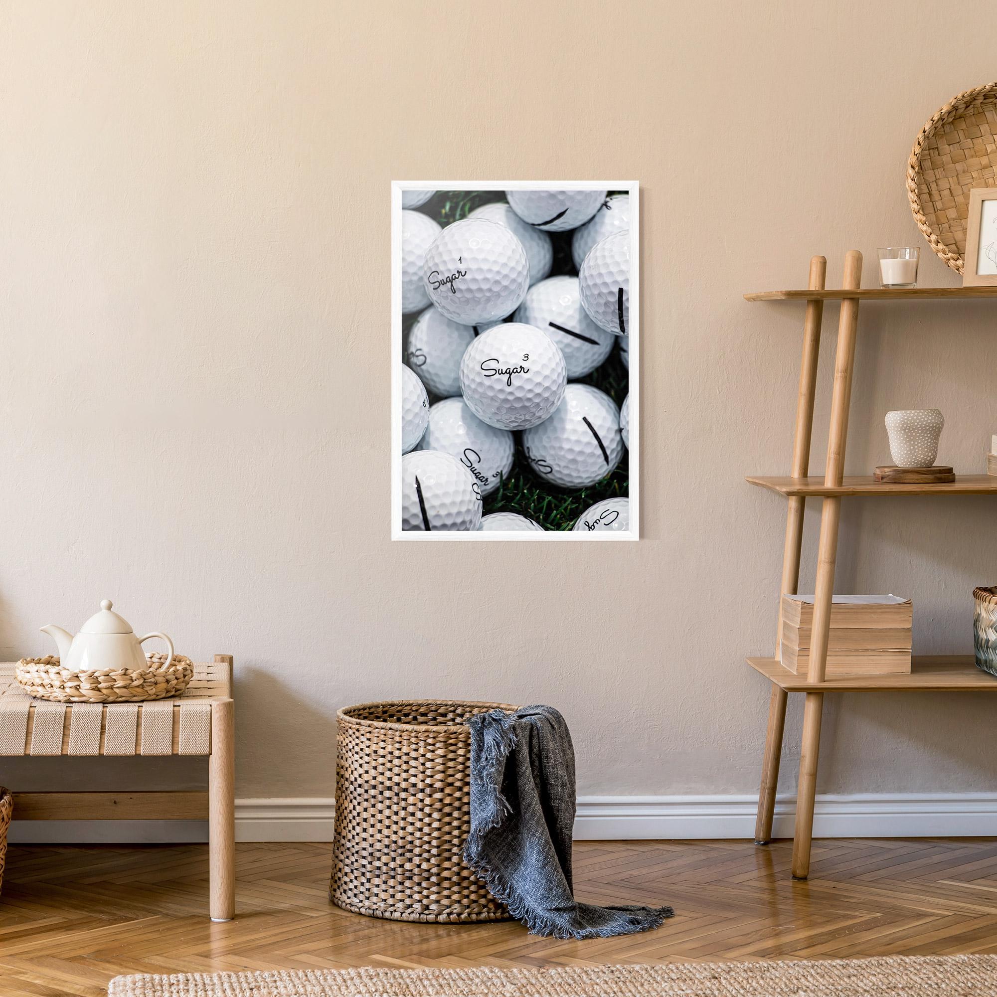 Keretezett Poszter Sugar Golf Balls mockup 9