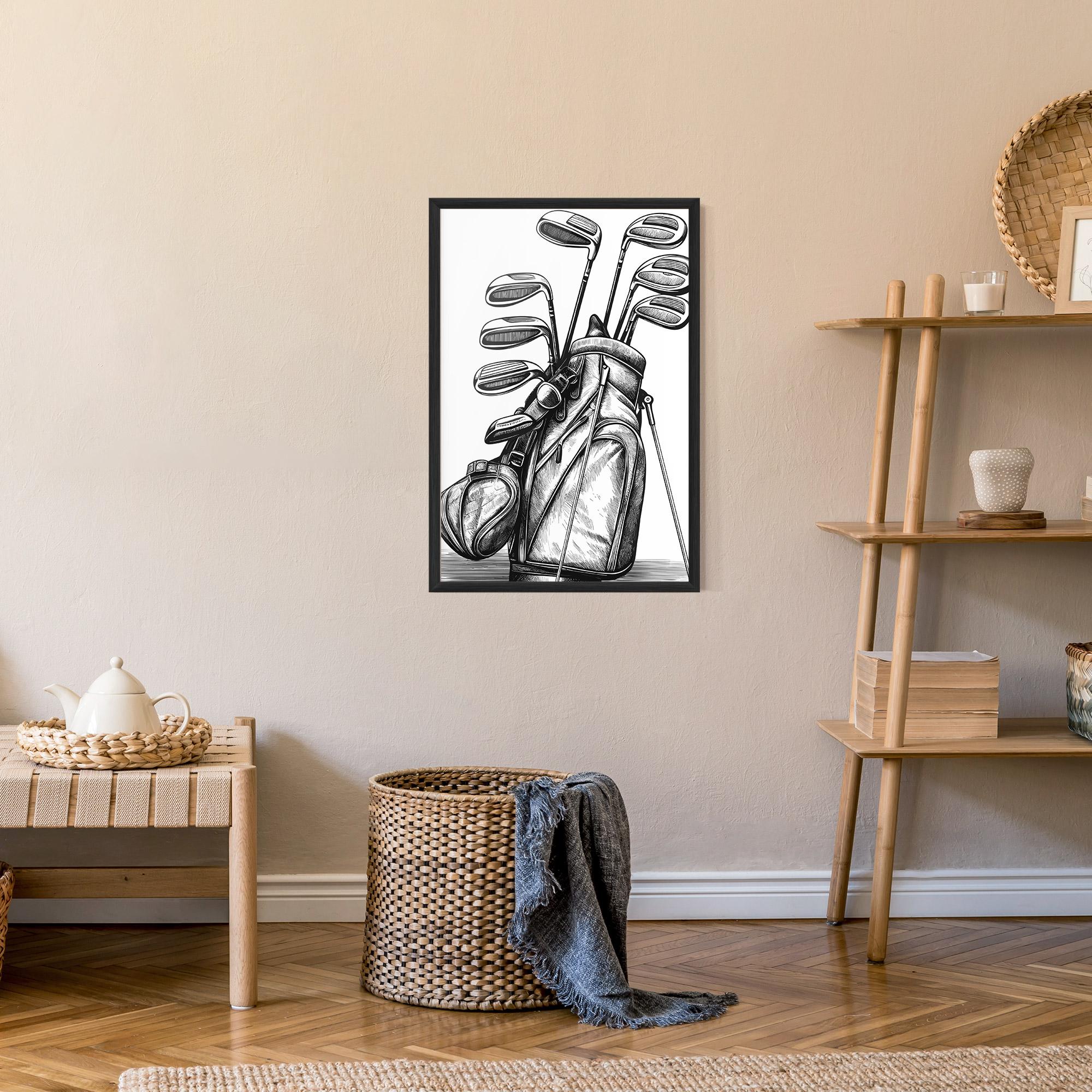 Keretezett Poszter Golf Club mockup 9