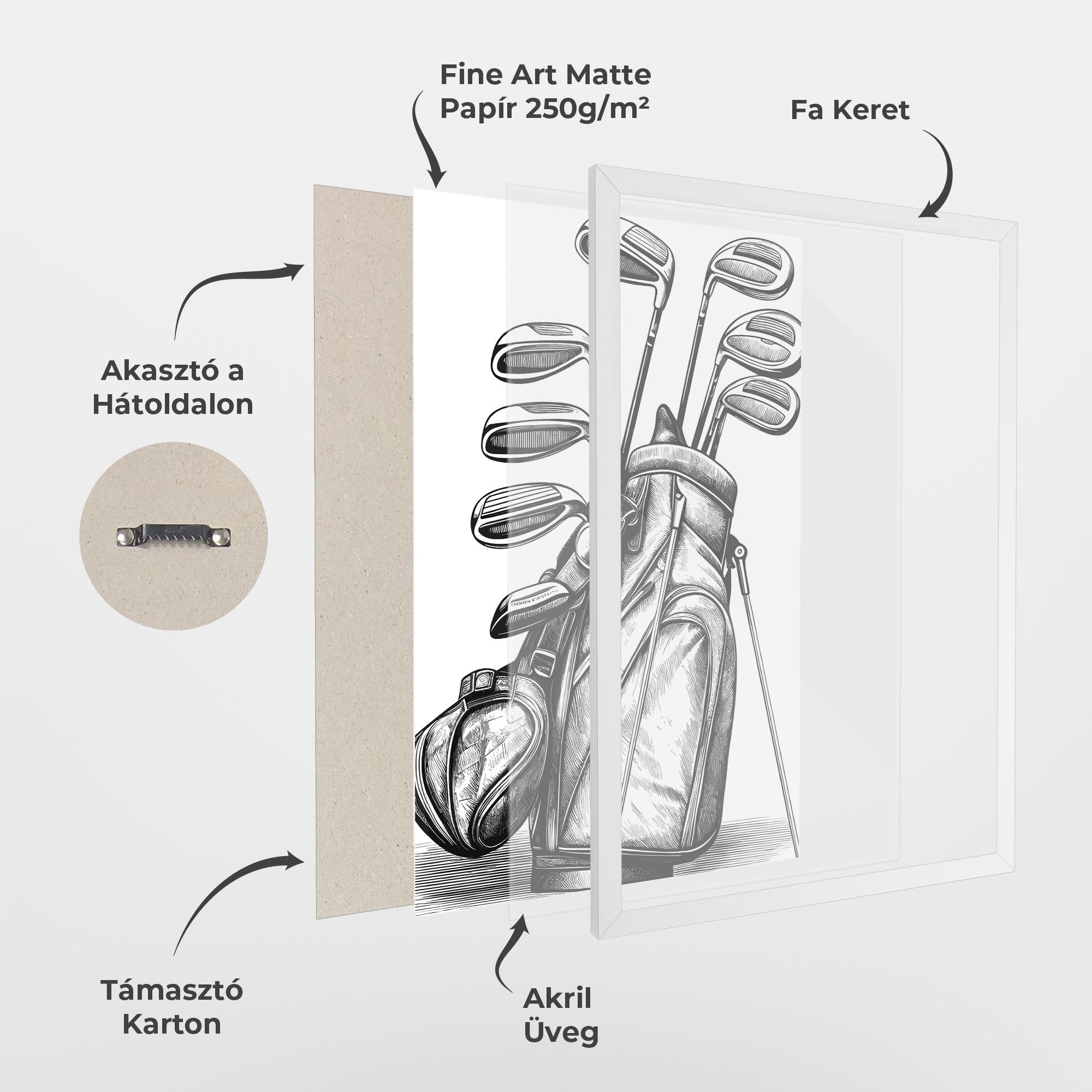 Keretezett Poszter Golf Club mockup 1
