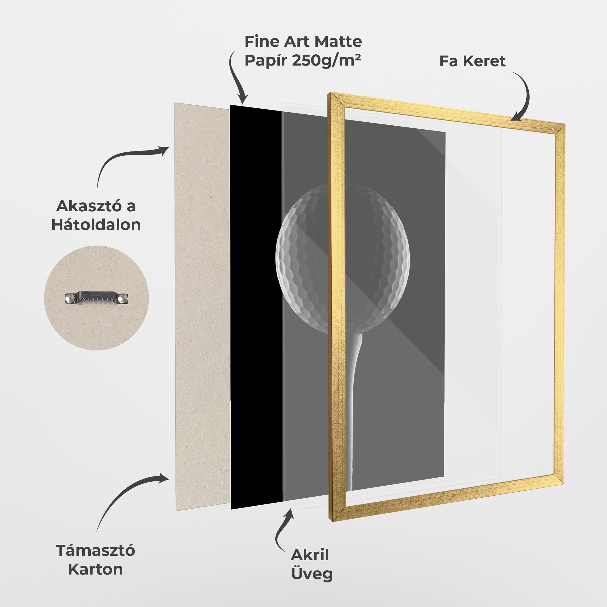 Golf Ball Black mockup 1