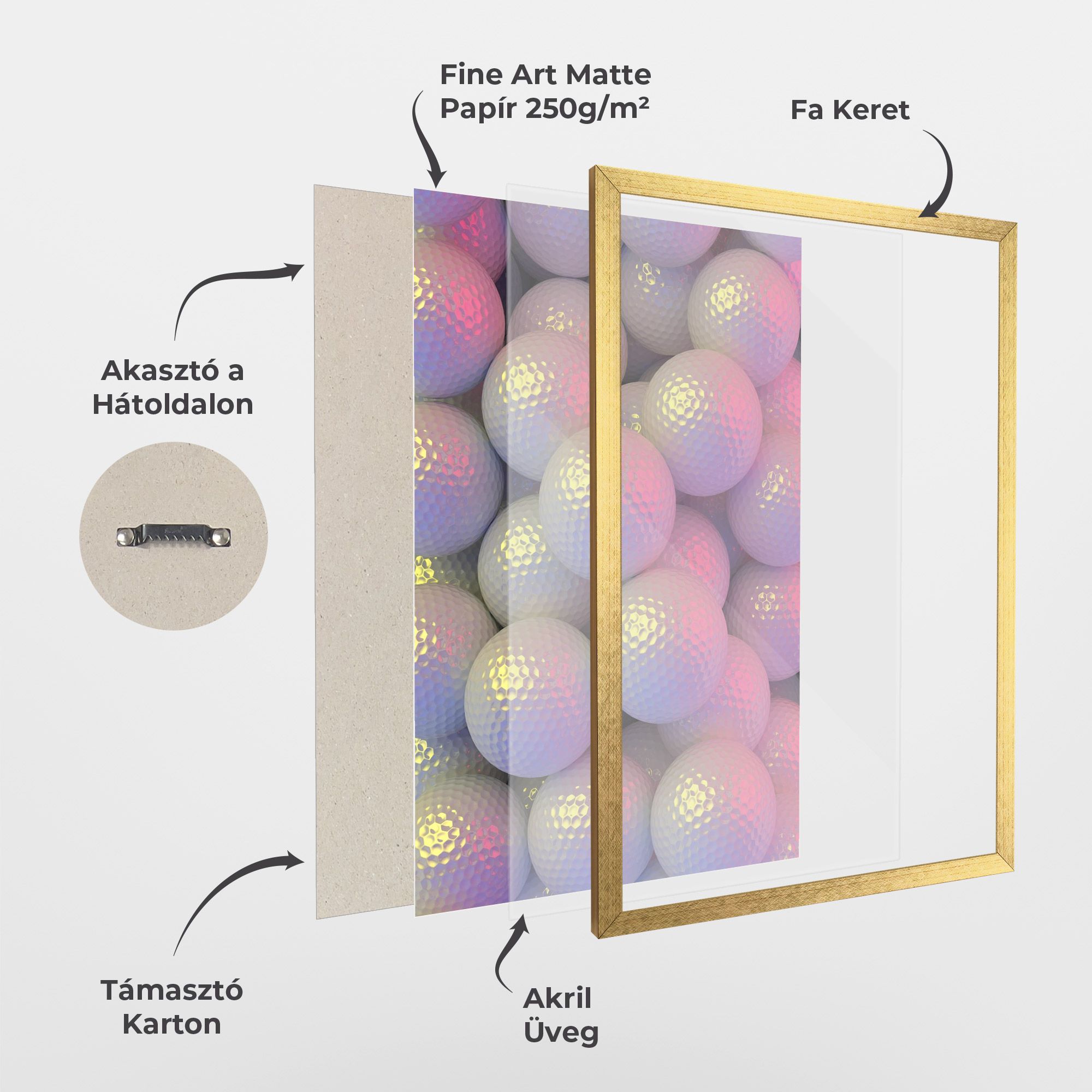 Purple Light Golf Ball mockup 1