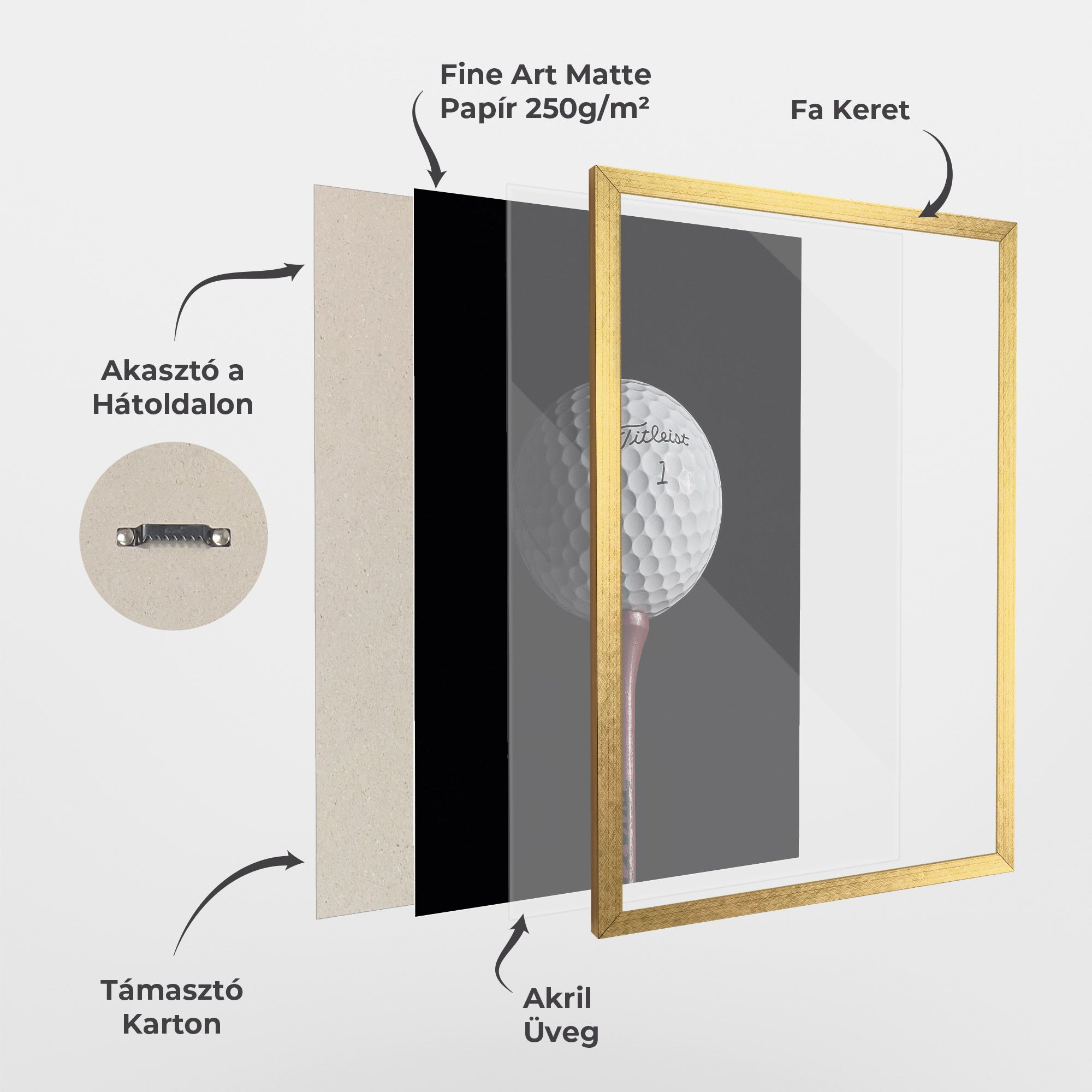 White Golf Ball On Black mockup 1