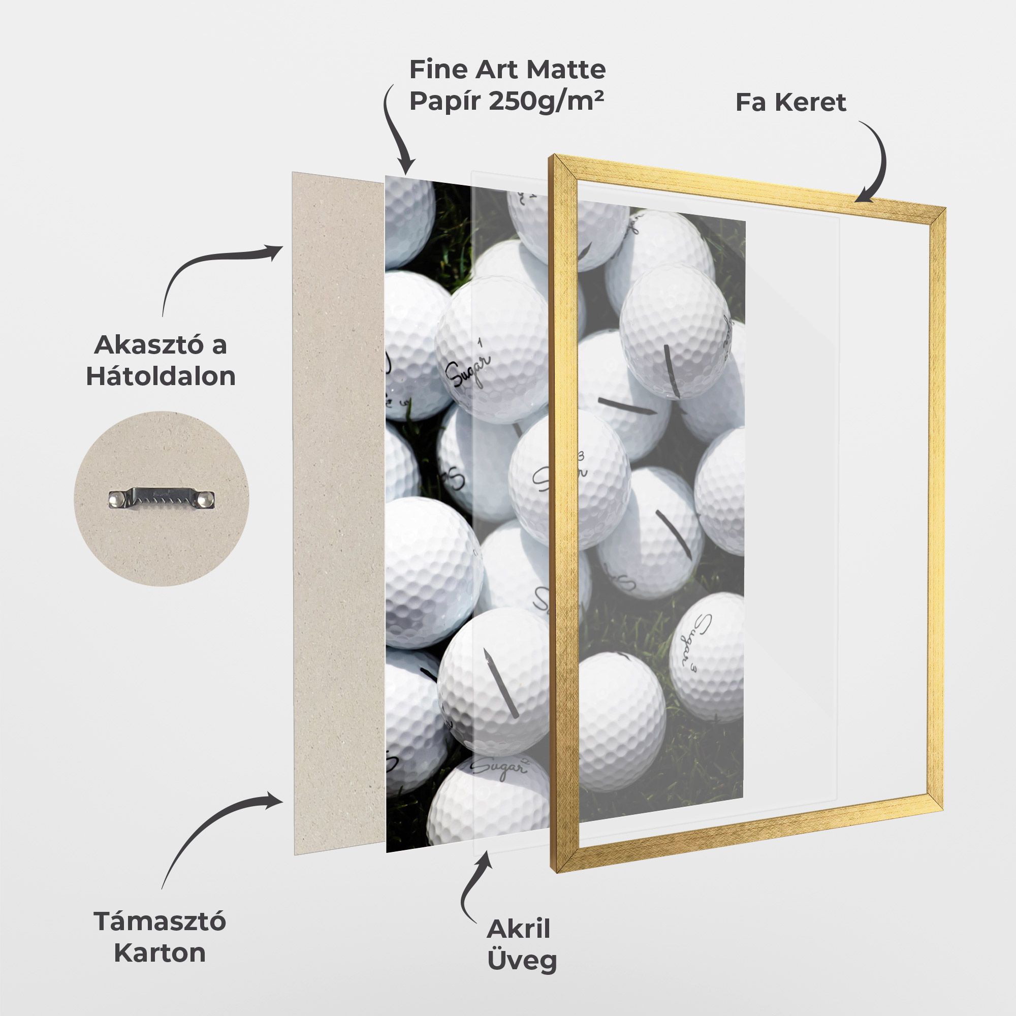 White Sugar Golf Balls mockup 1