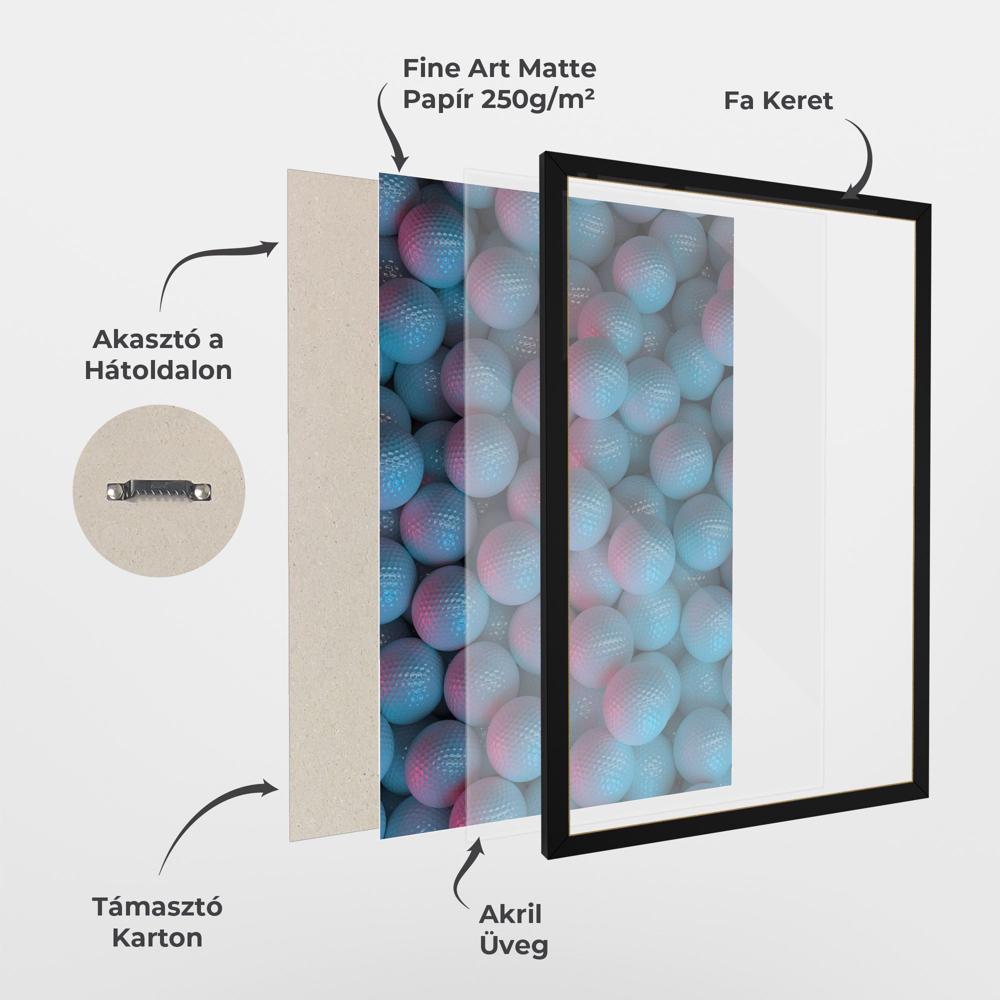 Blue Light Golf Ball mockup 1