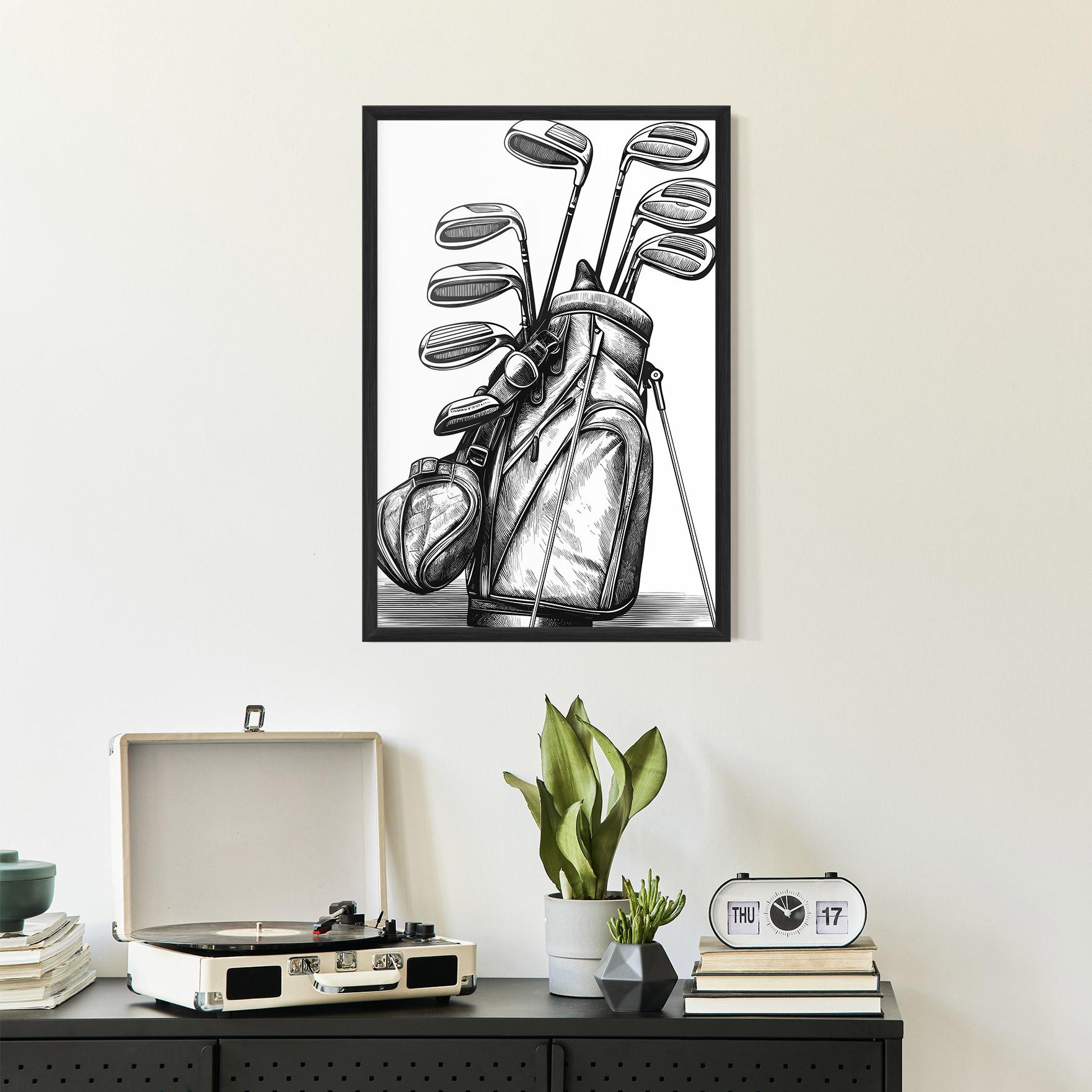 Keretezett Poszter Golf Club mockup 2