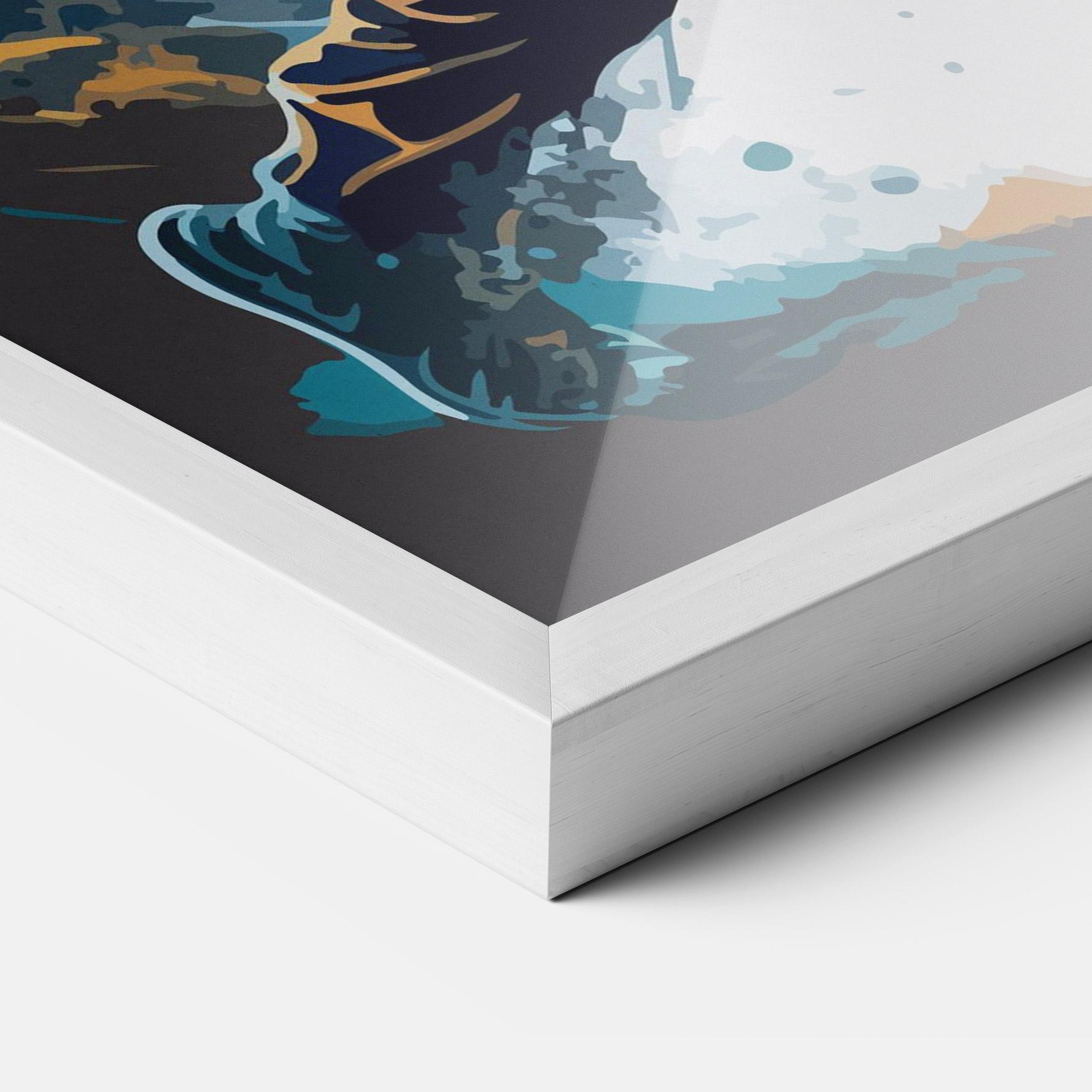 Keretezett Poszter Golf On Grey mockup 3