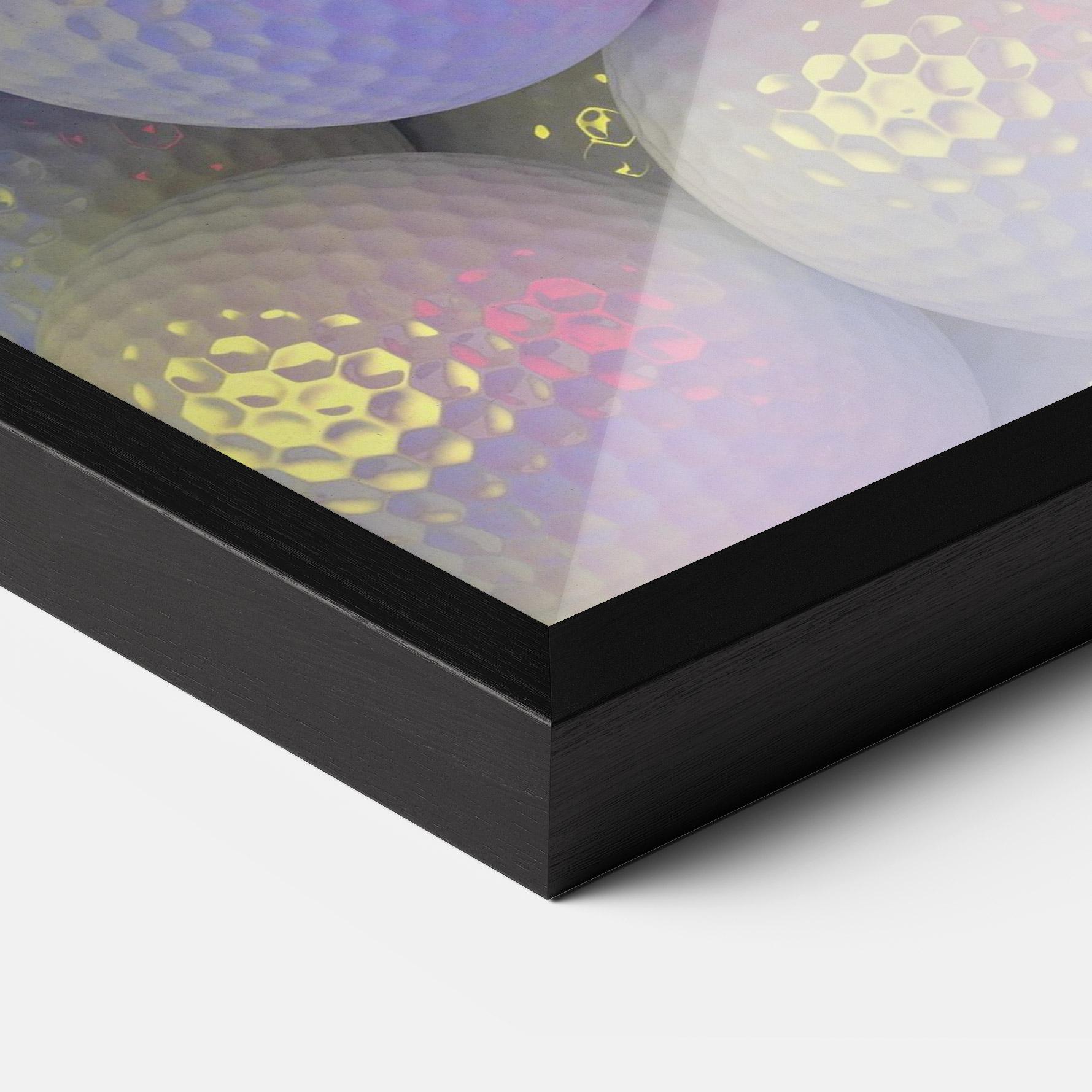 Keretezett Poszter Purple Light Golf Ball mockup 3