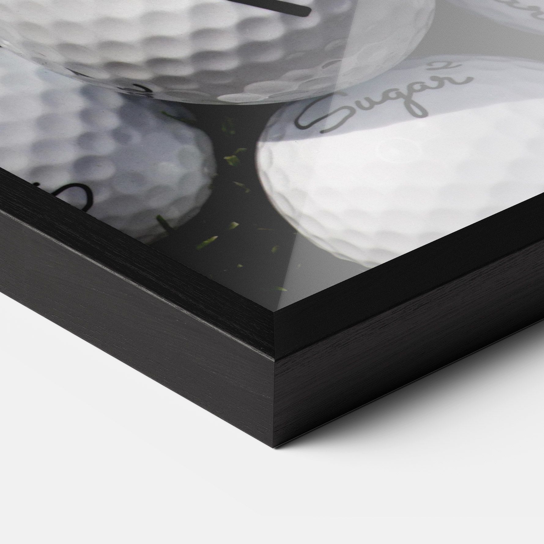 White Sugar Golf Balls mockup 3