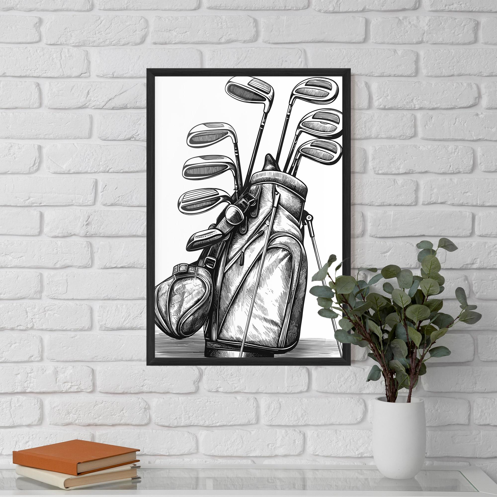 Keretezett Poszter Golf Club mockup 5