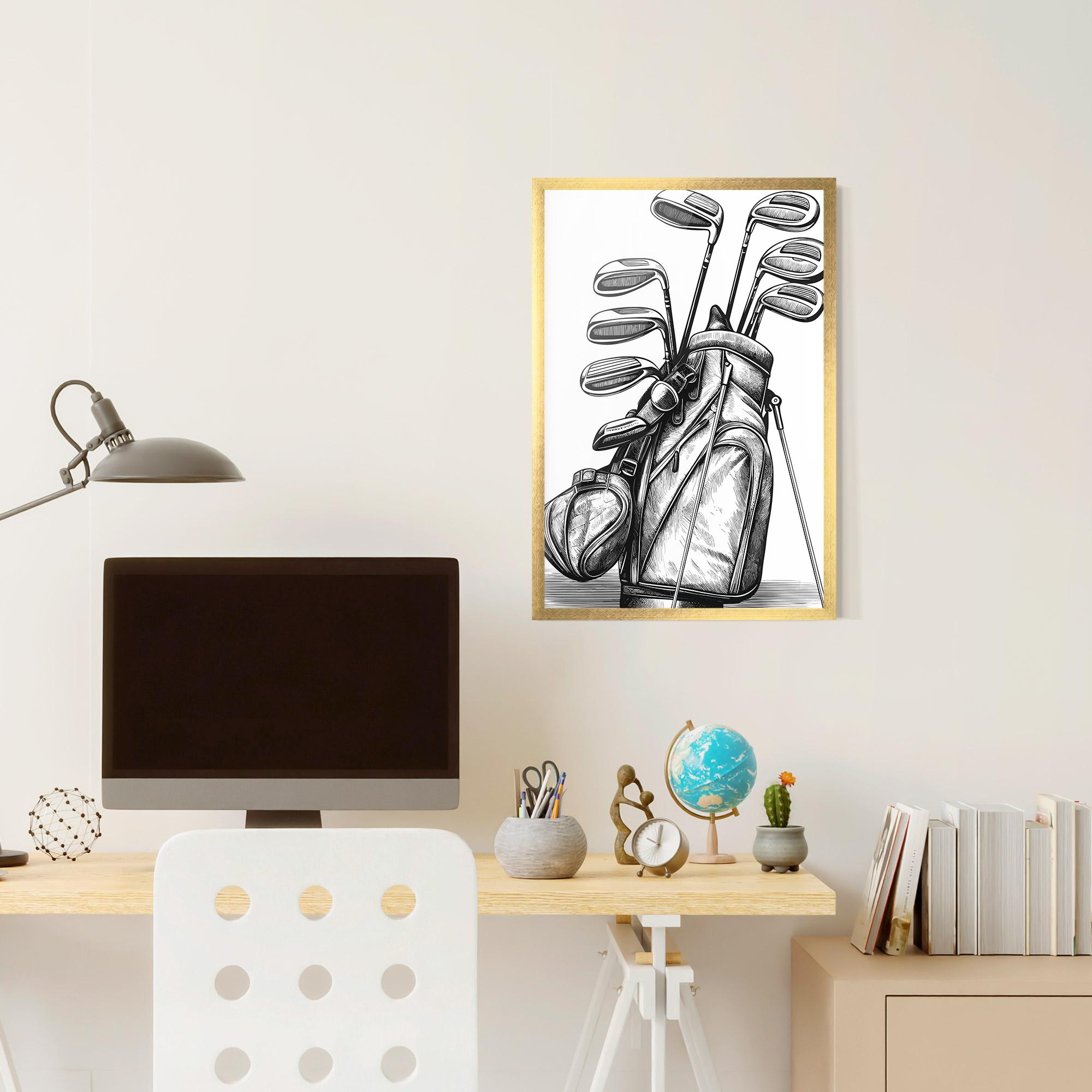 Keretezett Poszter Golf Club mockup 6