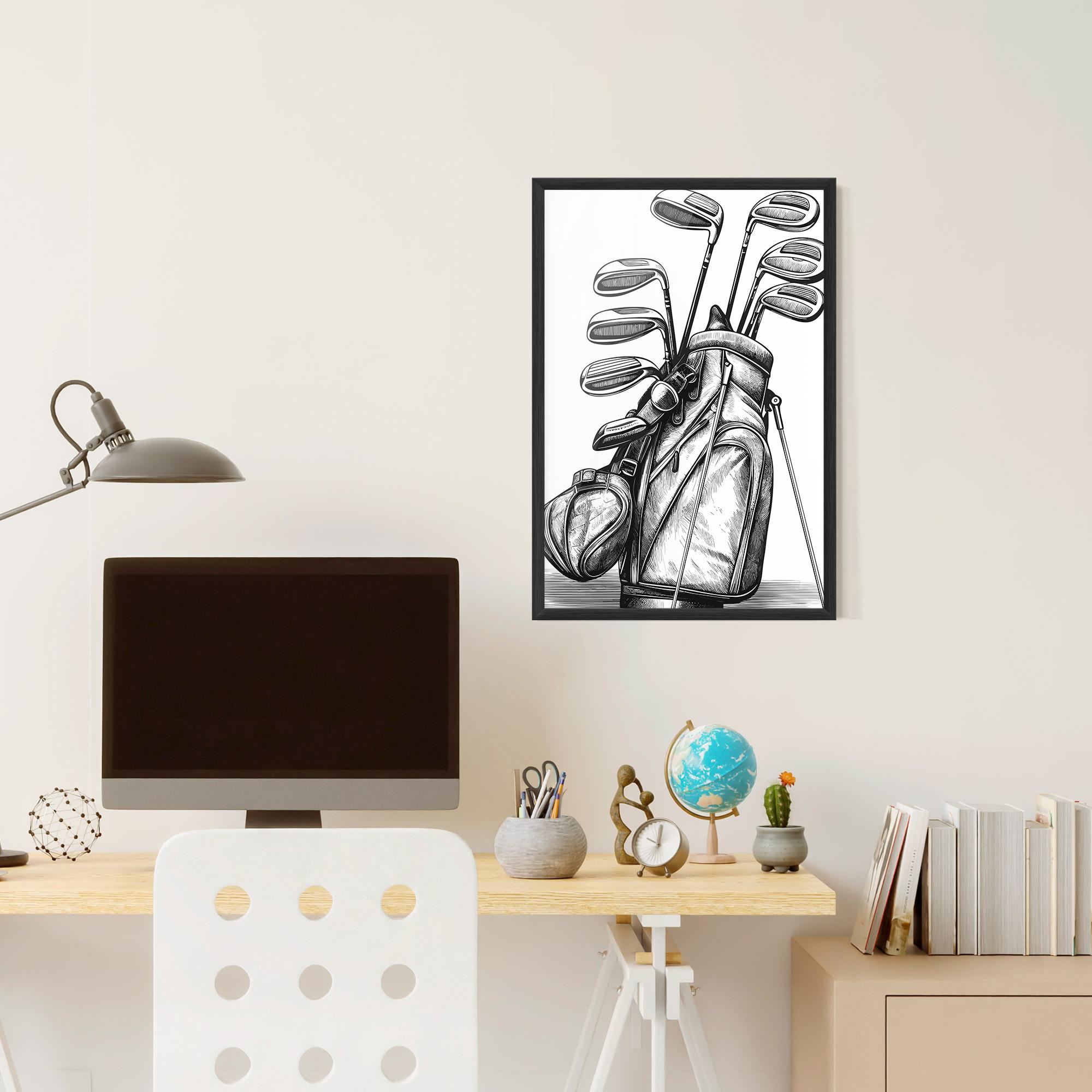 Keretezett Poszter Golf Club mockup 6