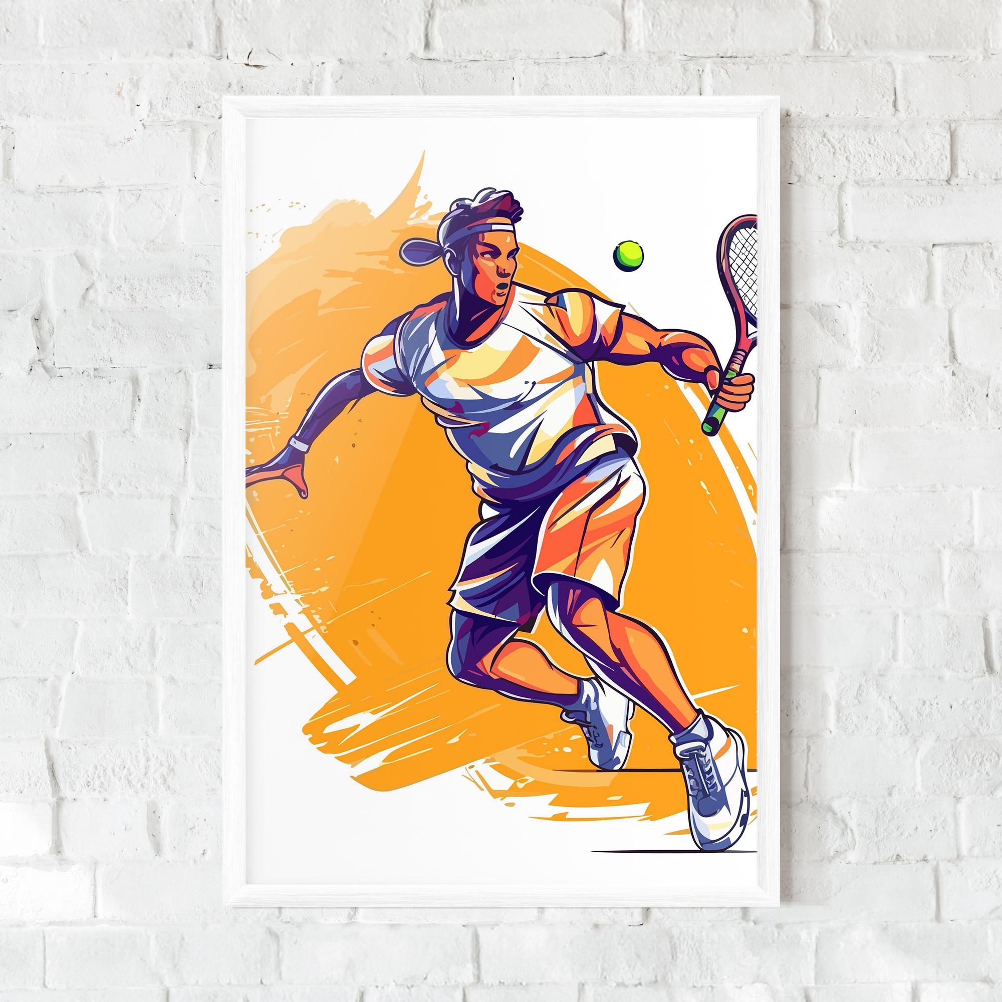 Keretezett Poszter Tennis Woman mockup 0