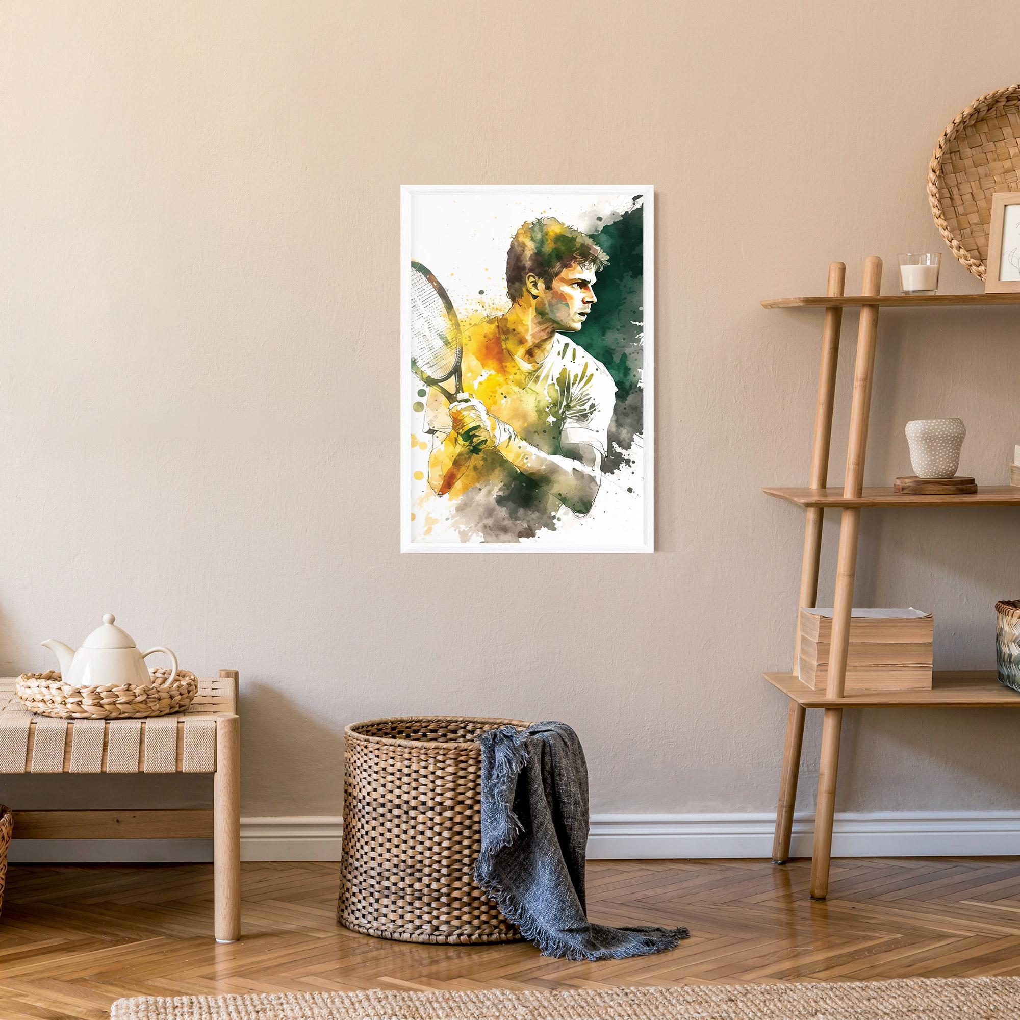 Keretezett Poszter Player Watercolor mockup 9