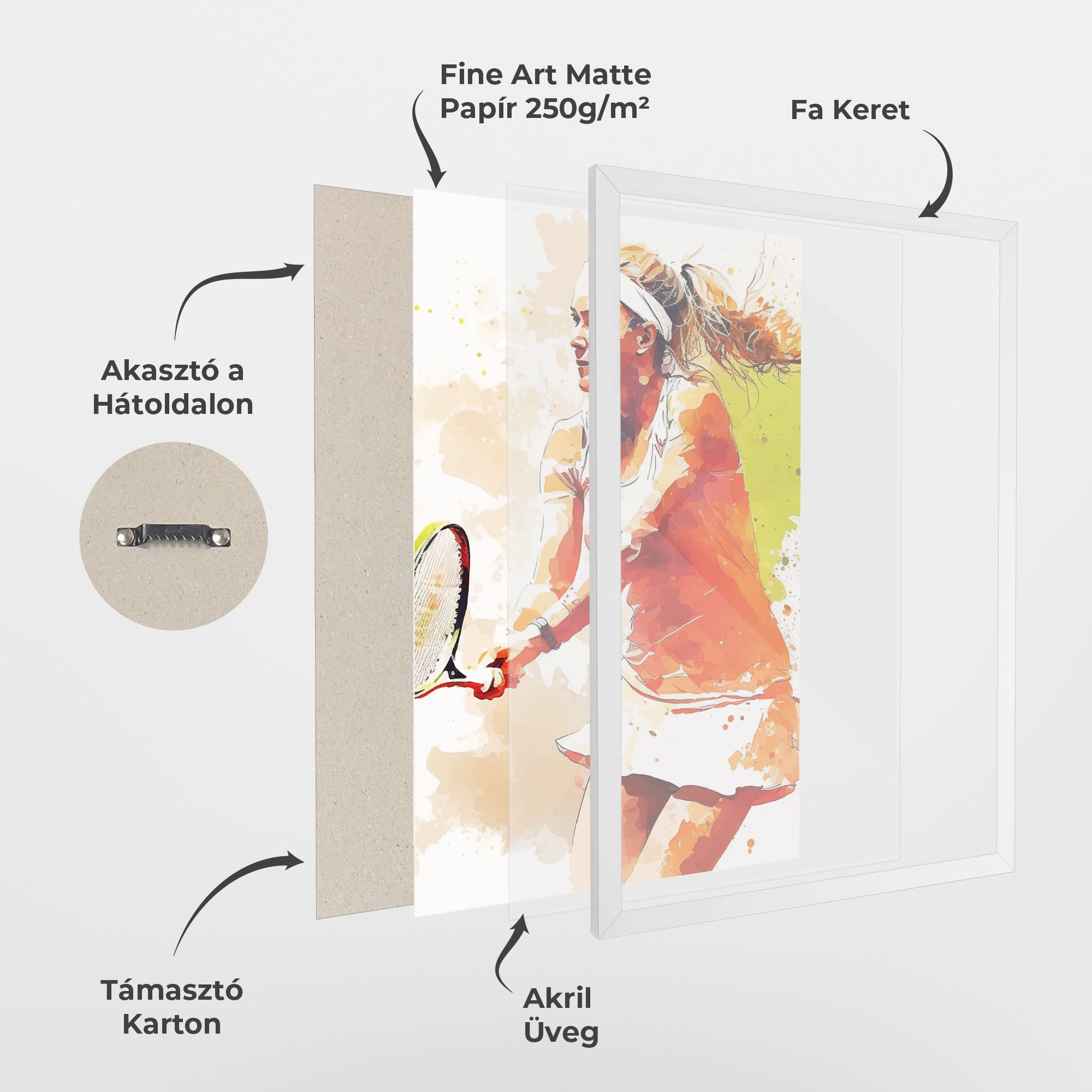 Orange Watercolor Tennis mockup 1