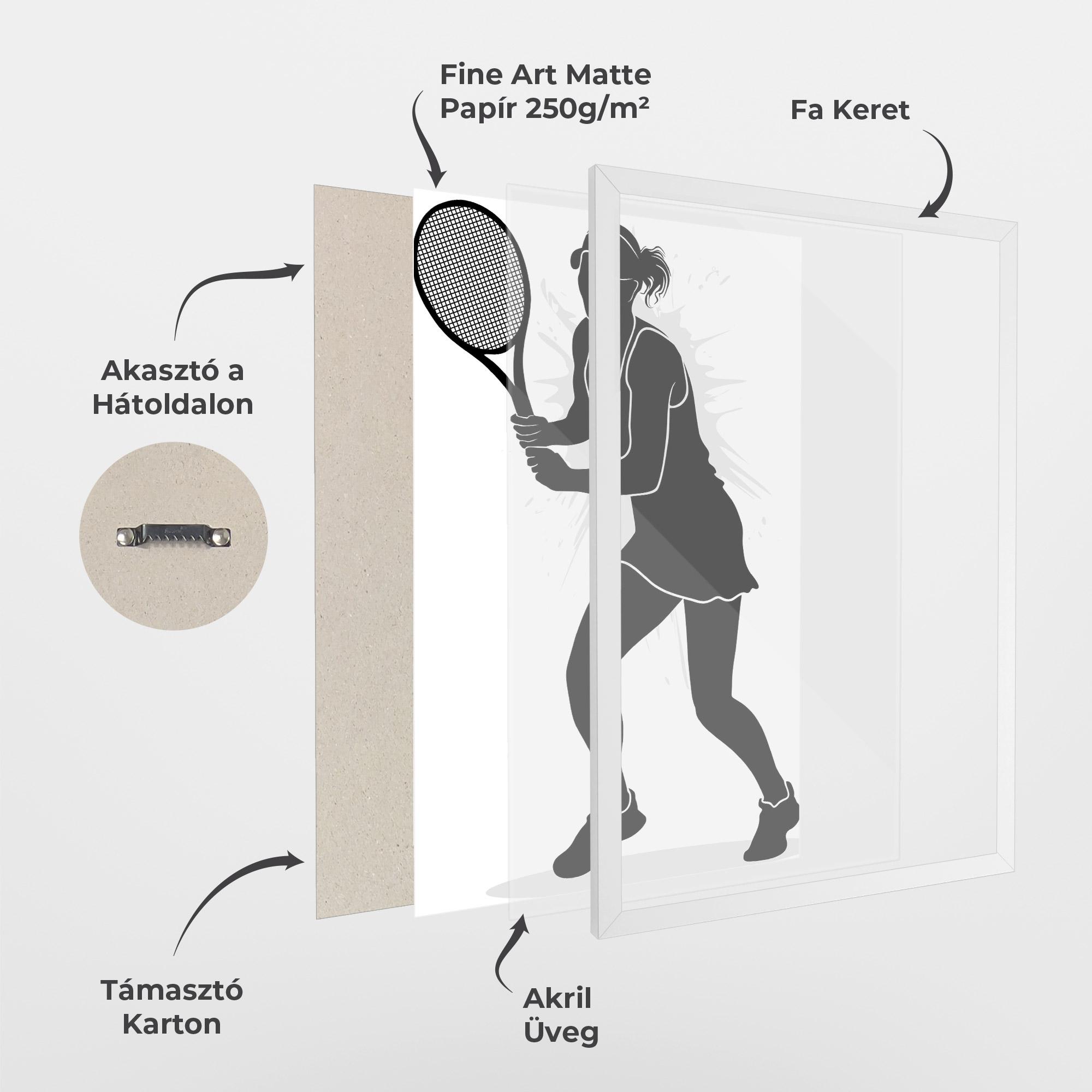 Keretezett Poszter Professional Player mockup 1