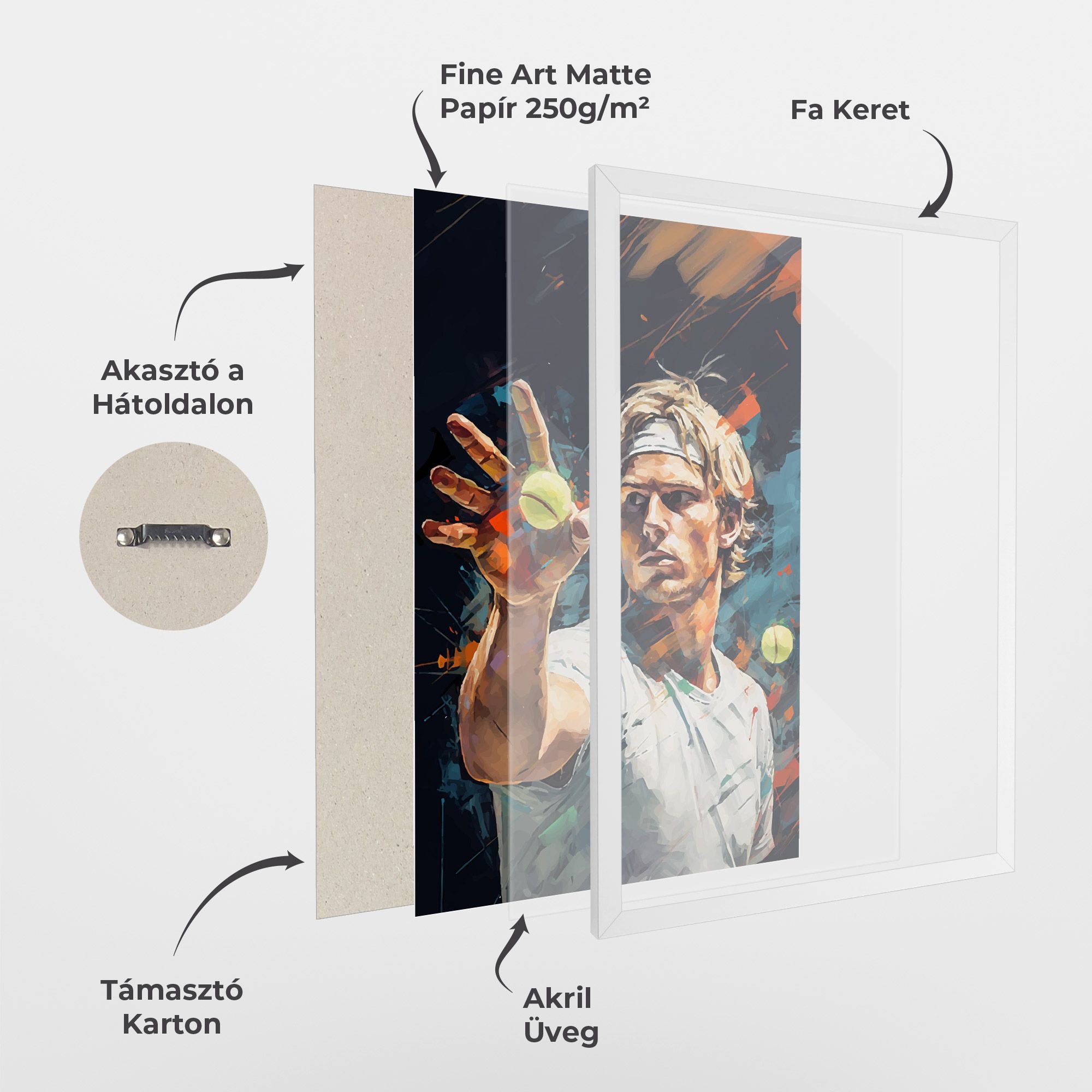 Tennis Player Art mockup 1