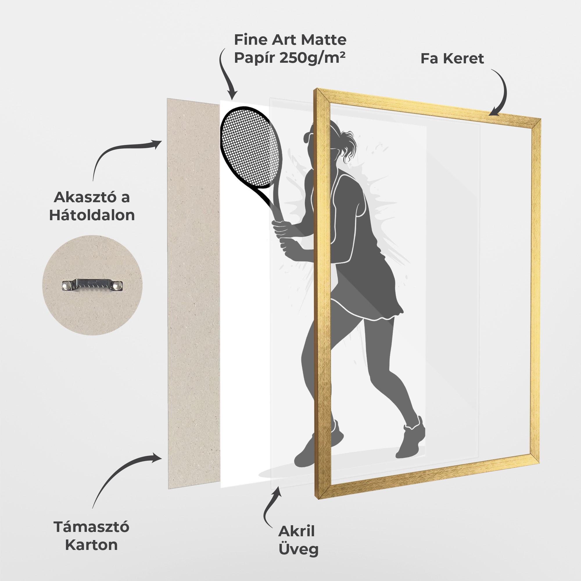 Keretezett Poszter Professional Player mockup 1