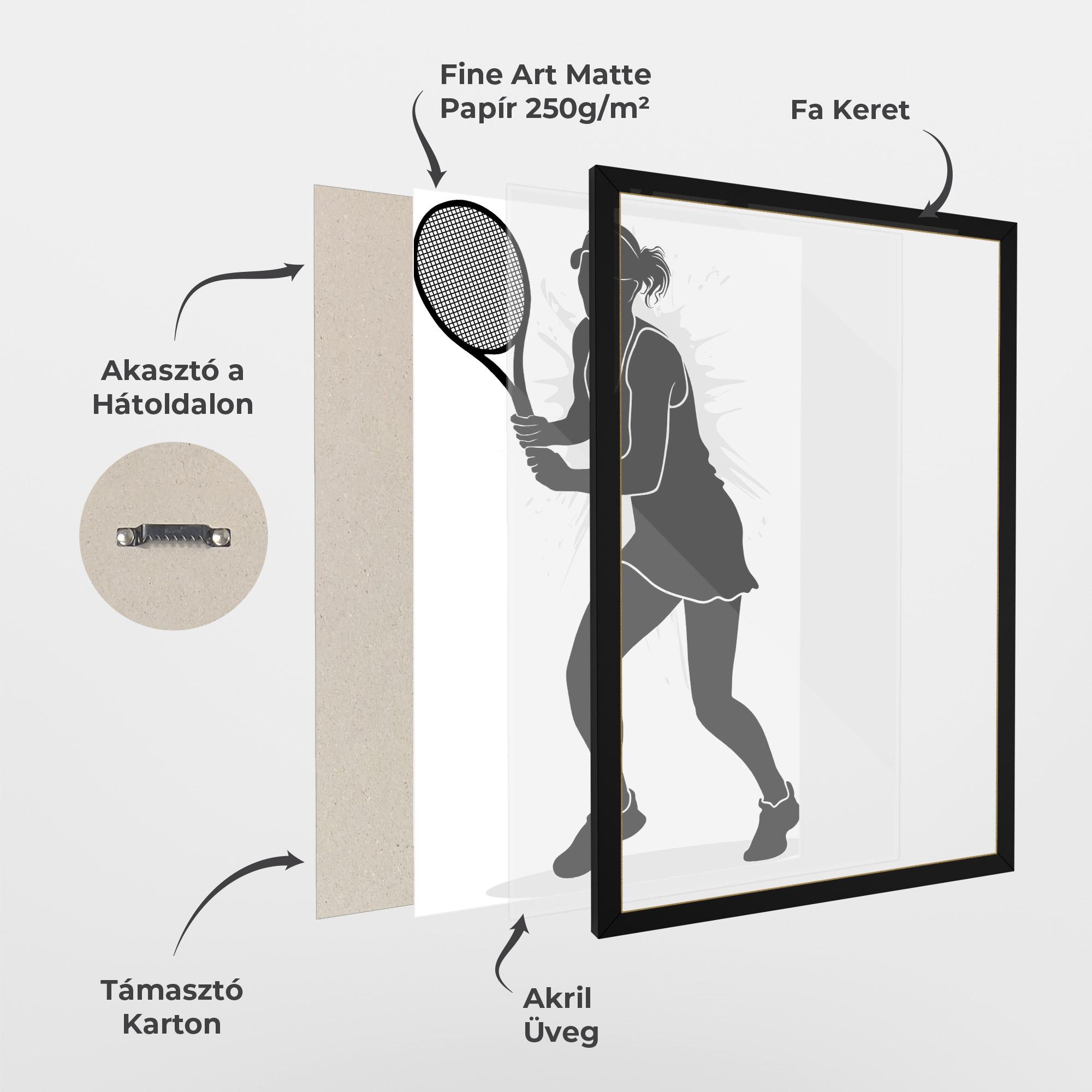 Keretezett Poszter Professional Player mockup 1