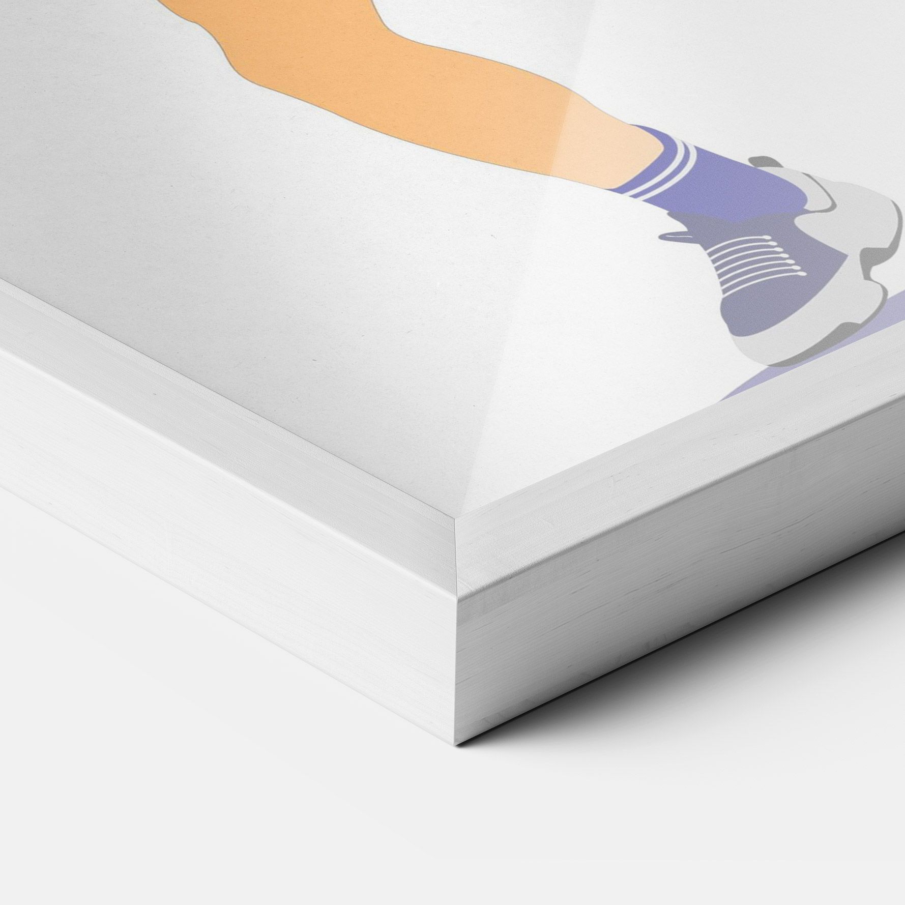 Orange Tennis Player mockup 3