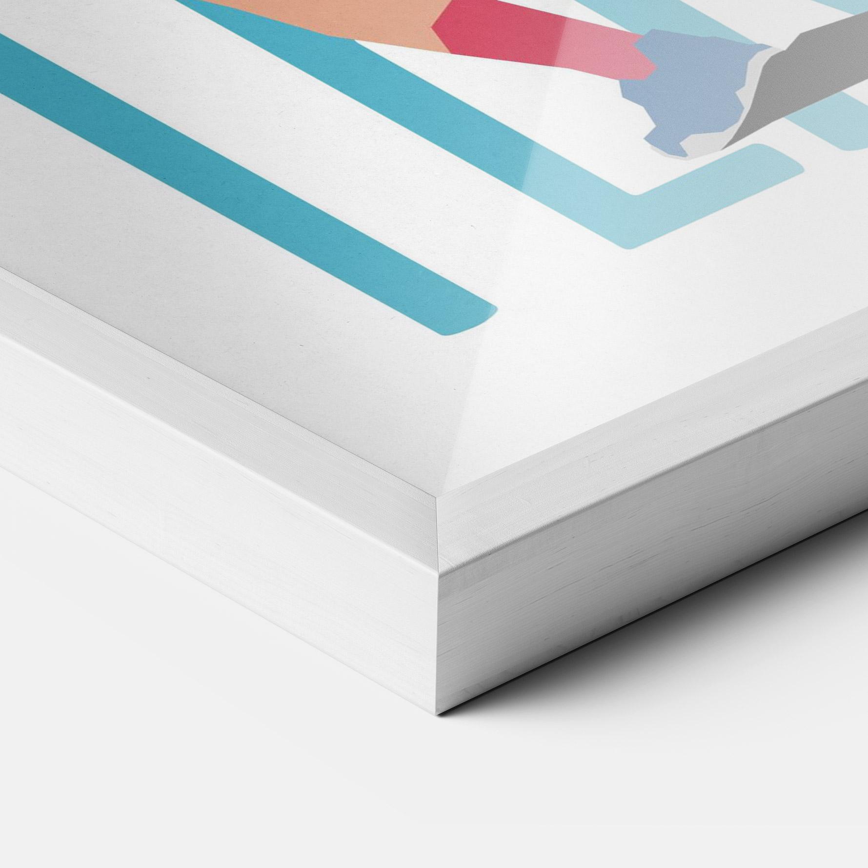 Keretezett Poszter Tennis Ball Jump mockup 3