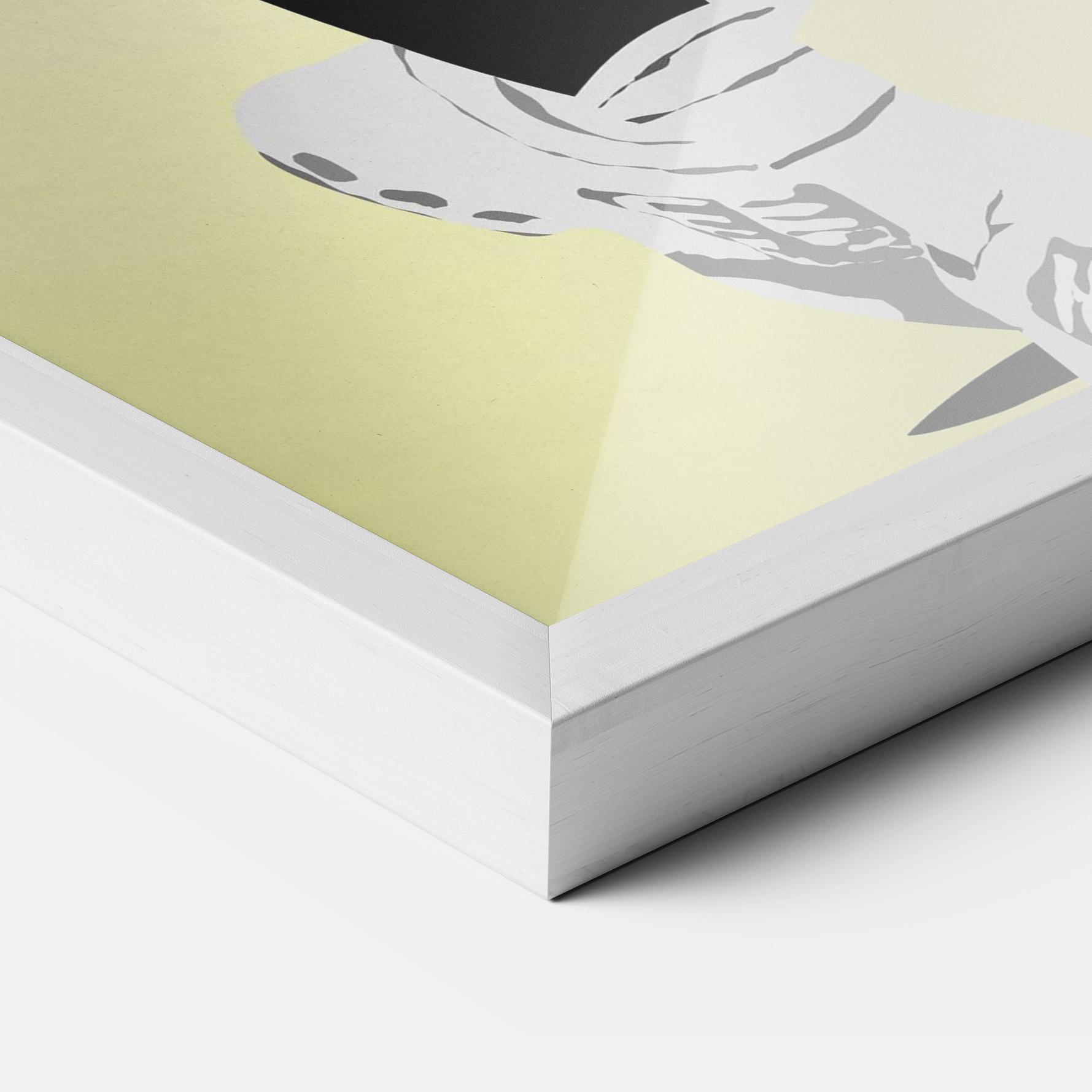 Keretezett Poszter Yellow Light Tennis mockup 3