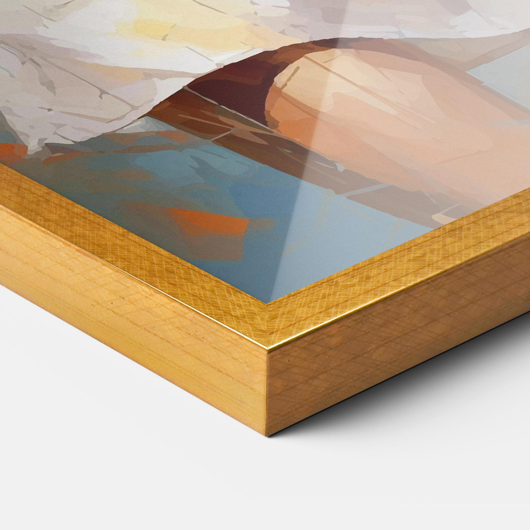 Keretezett Poszter Blonde Tennis Girl mockup 3