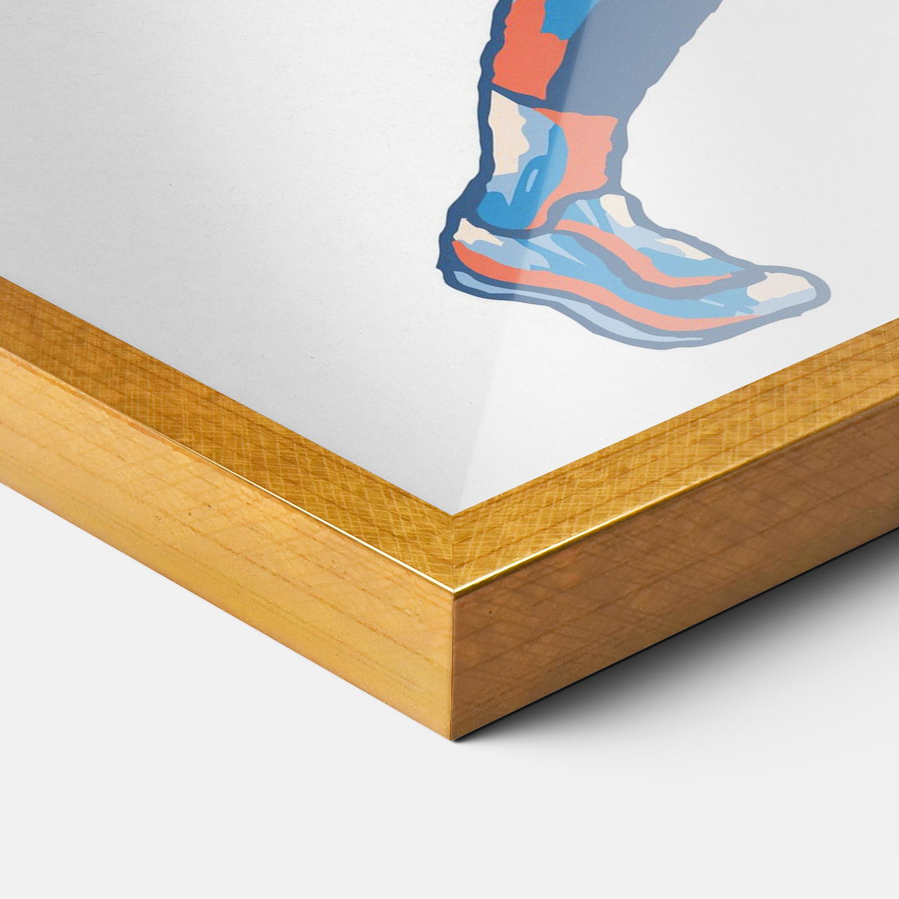 Keretezett Poszter Blue Red Tennis mockup 3