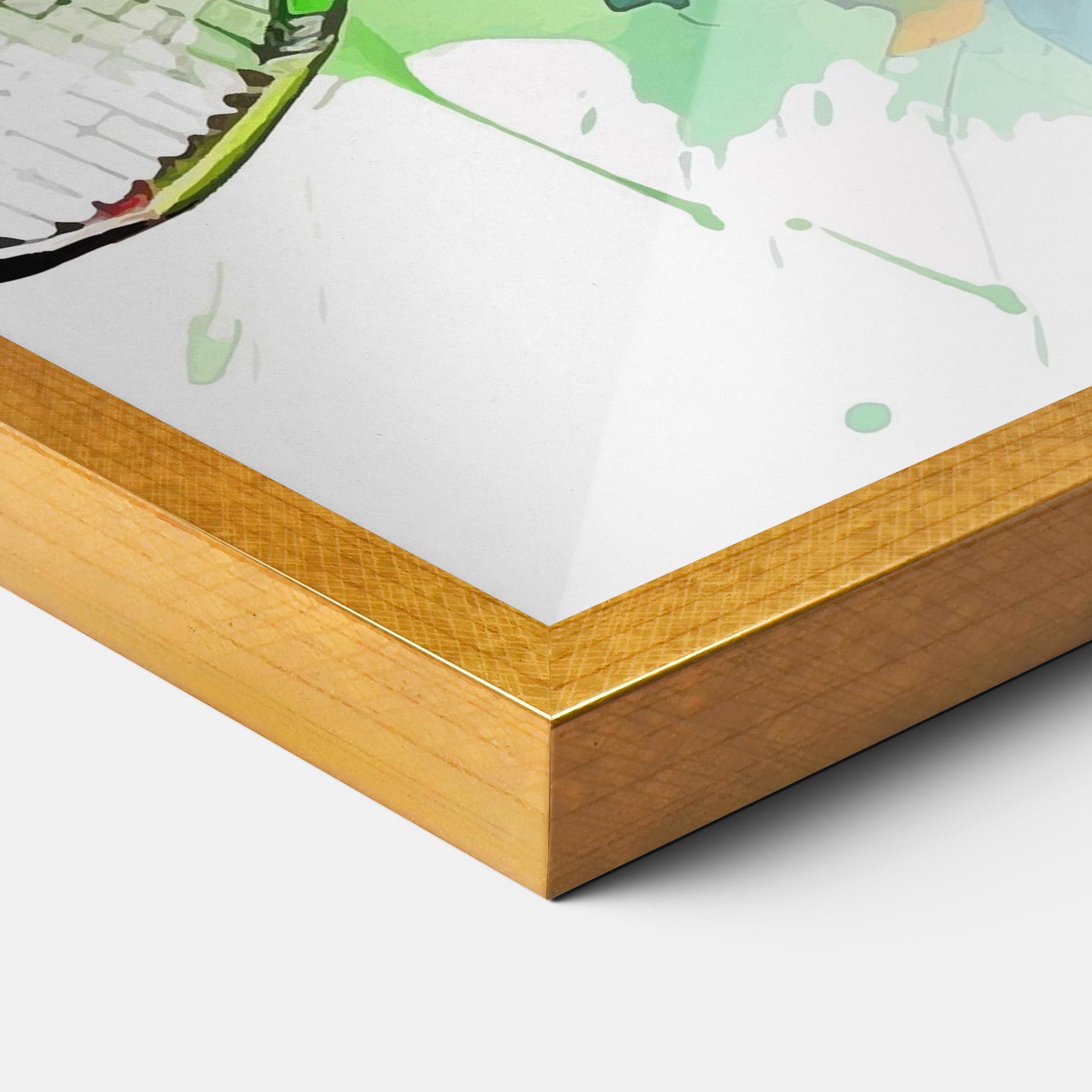 Keretezett Poszter Green Blue Tennis mockup 3