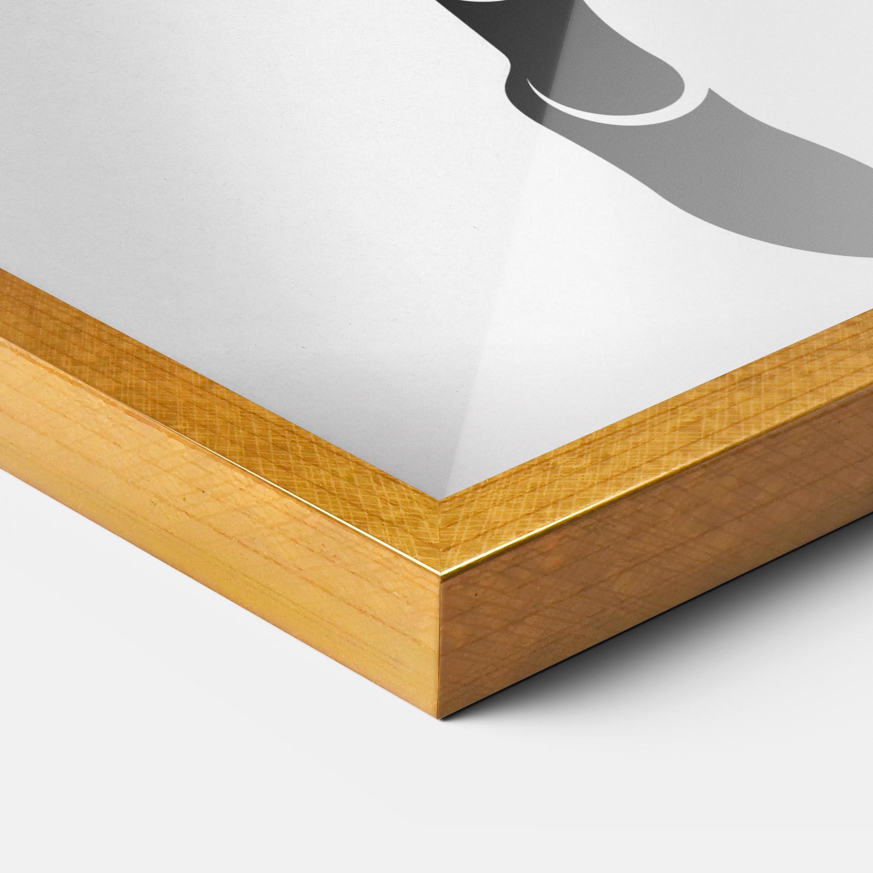 Keretezett Poszter Tennis Player Line mockup 3