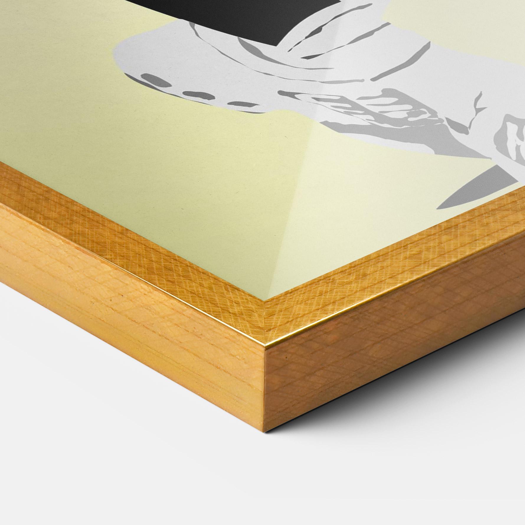 Keretezett Poszter Yellow Light Tennis mockup 3