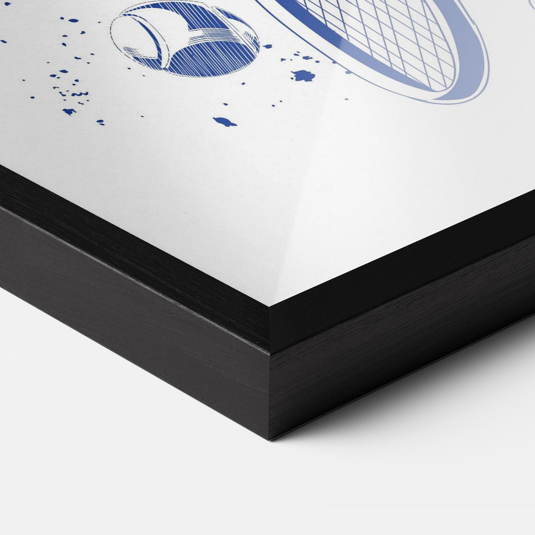 Keretezett Poszter Blue Tennis mockup 3