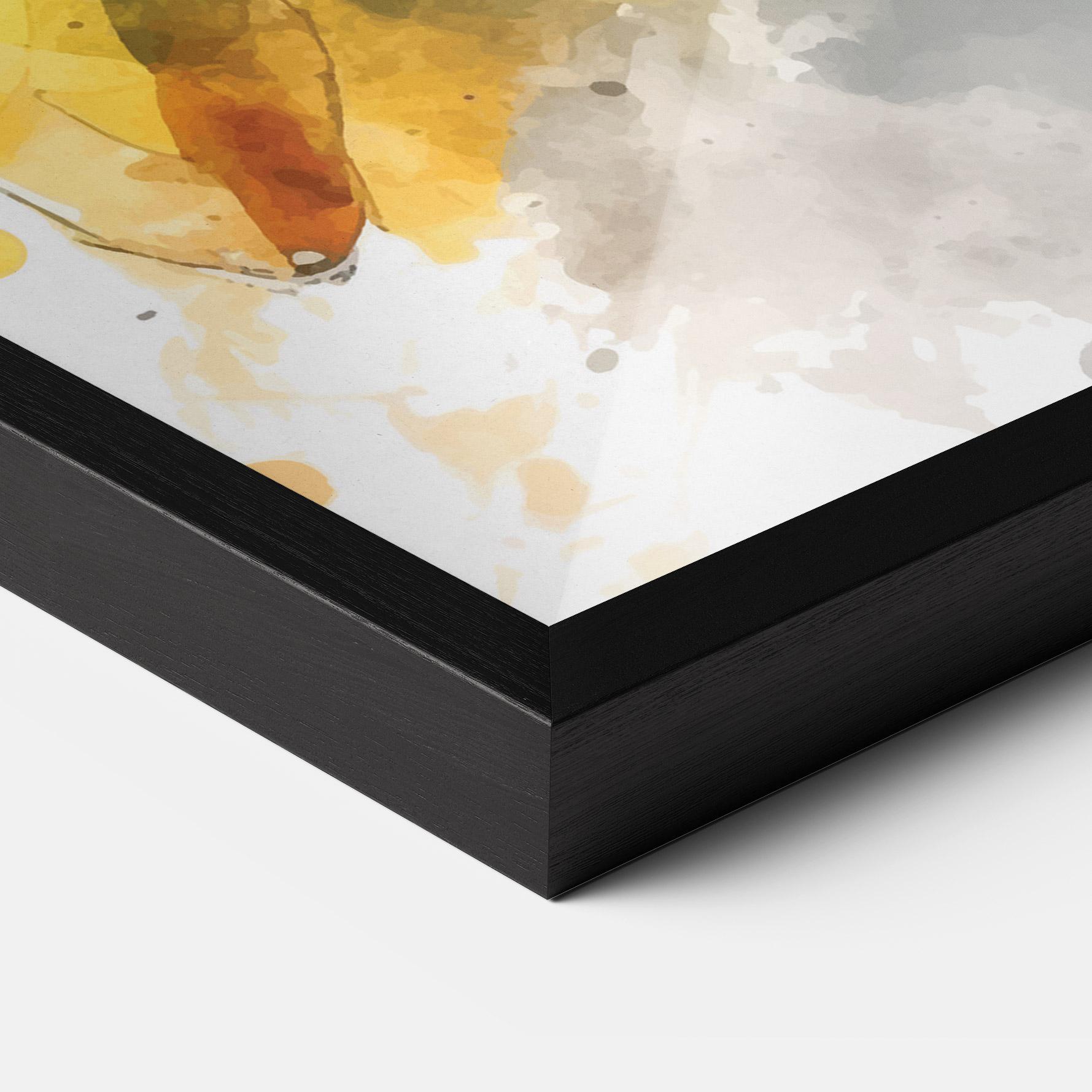 Keretezett Poszter Player Watercolor mockup 3