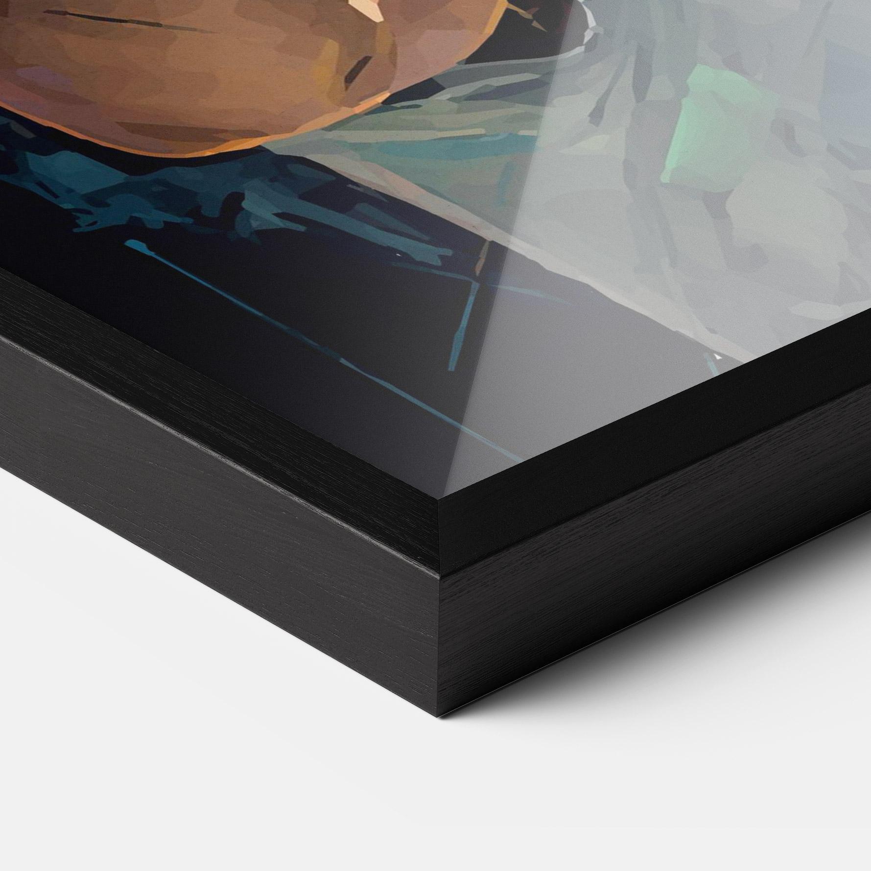 Keretezett Poszter Tennis Player Art mockup 3