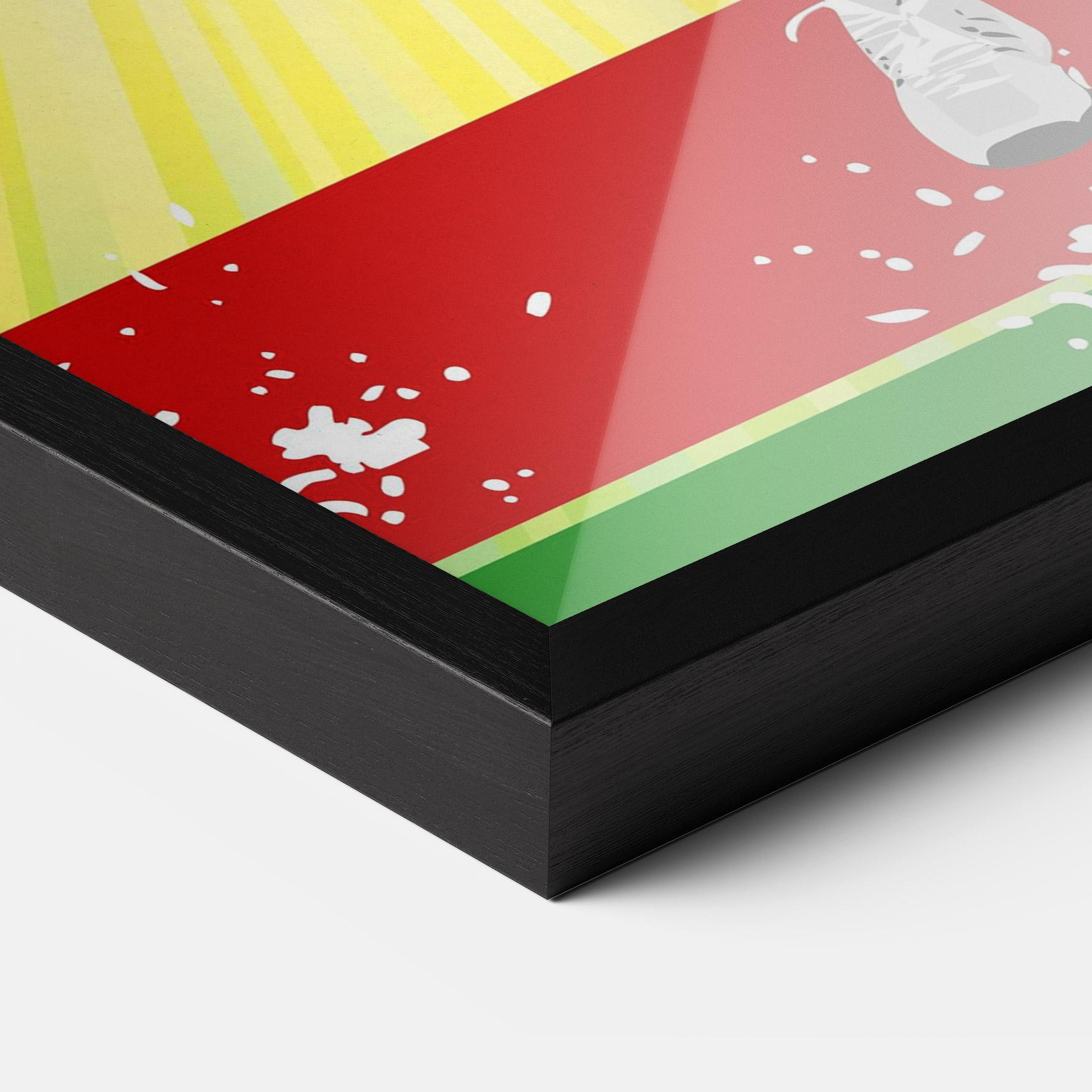 Keretezett Poszter Tennis Spiral mockup 3