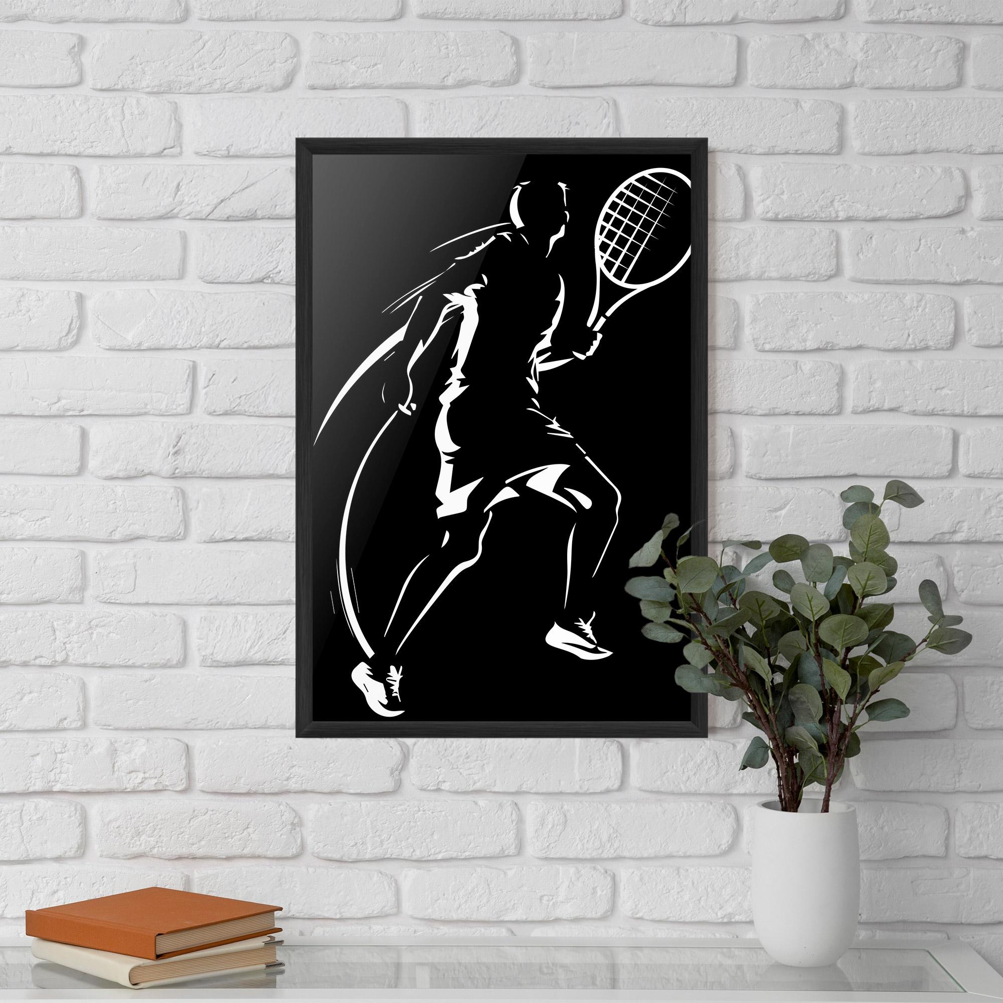Keretezett Poszter White Line Tennis mockup 5