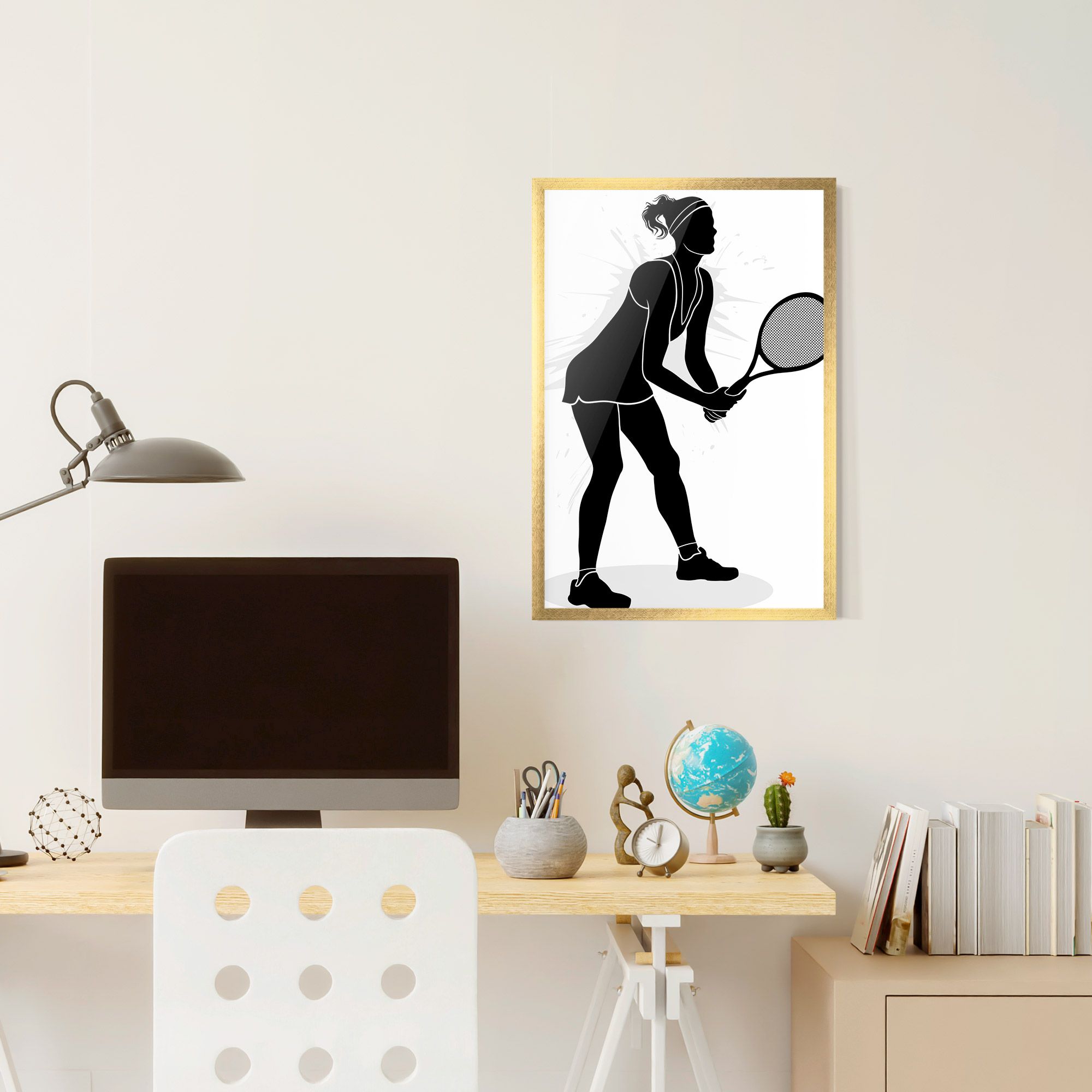 Female Tennis Player mockup 6