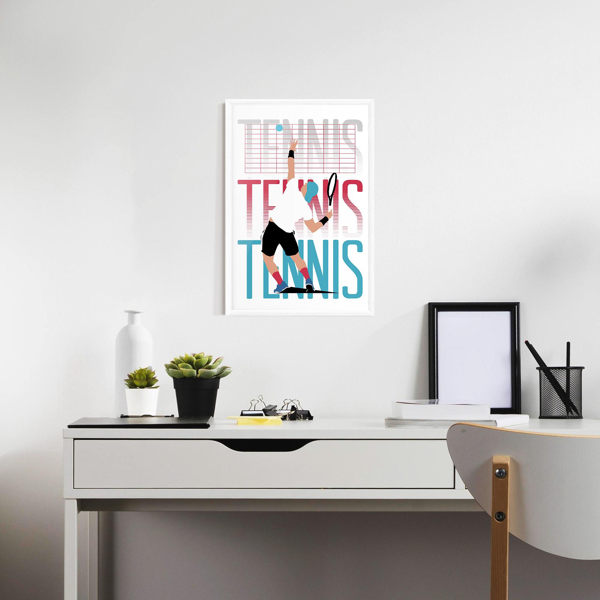 Keretezett Poszter Tennis Ball Jump mockup 7