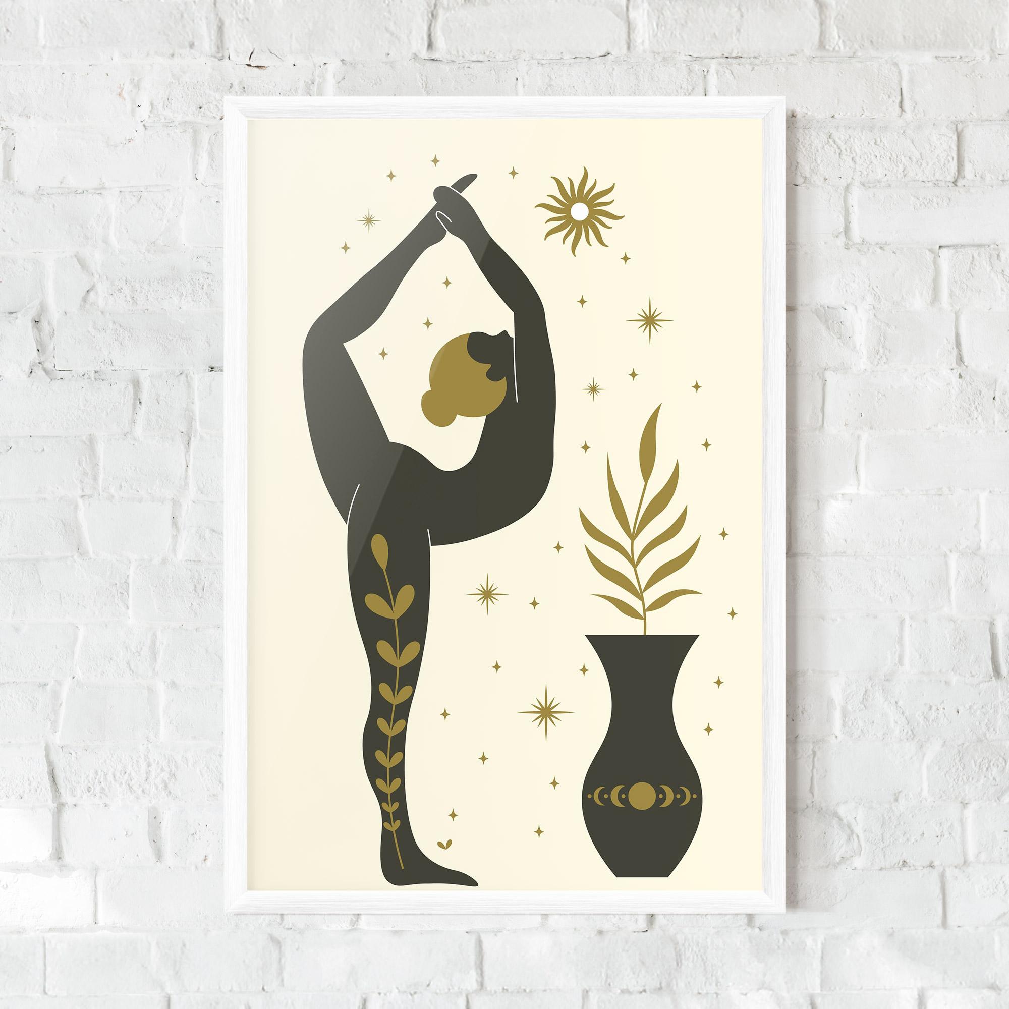 Keretezett Poszter Trivikramasana mockup 0