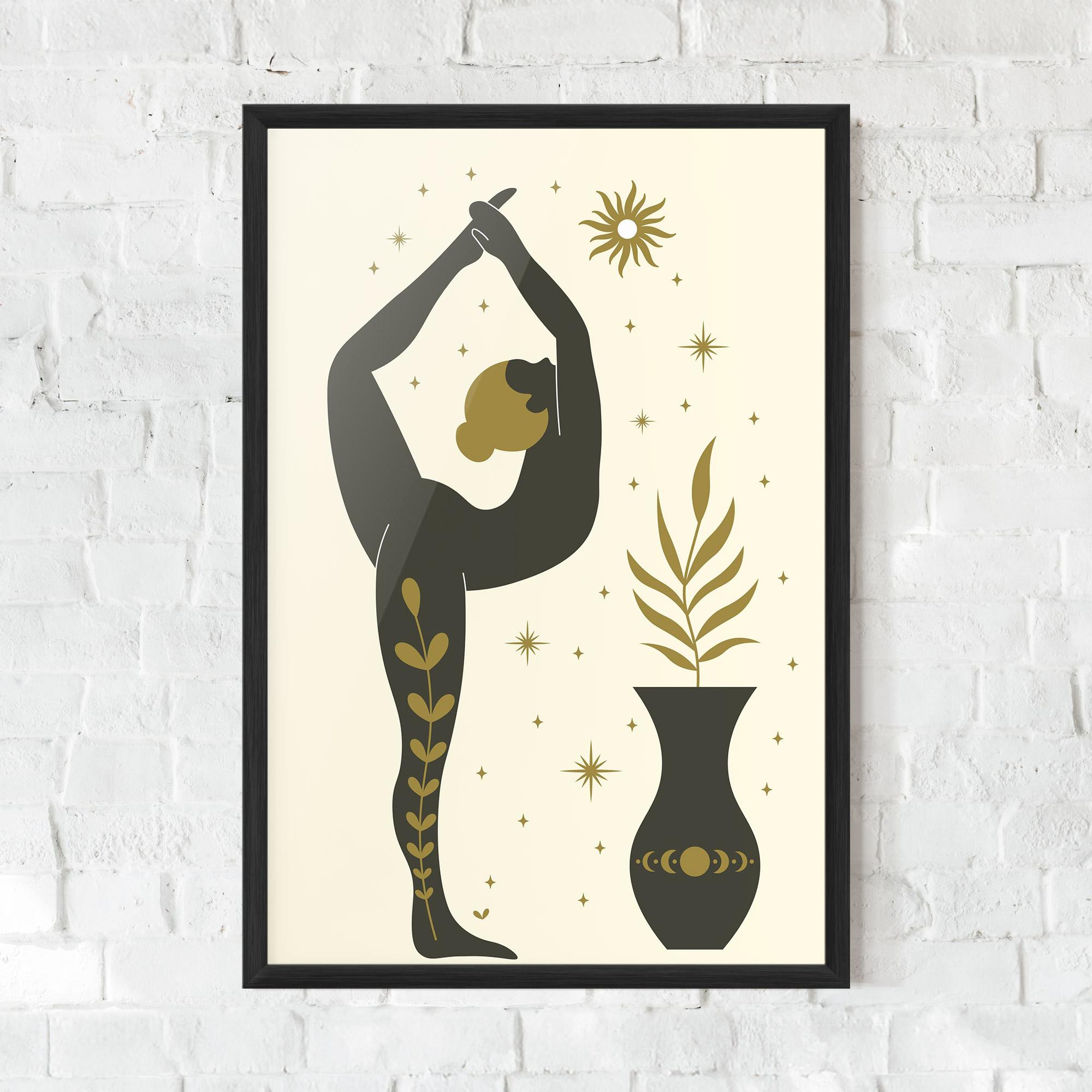 Keretezett Poszter Trivikramasana mockup 0