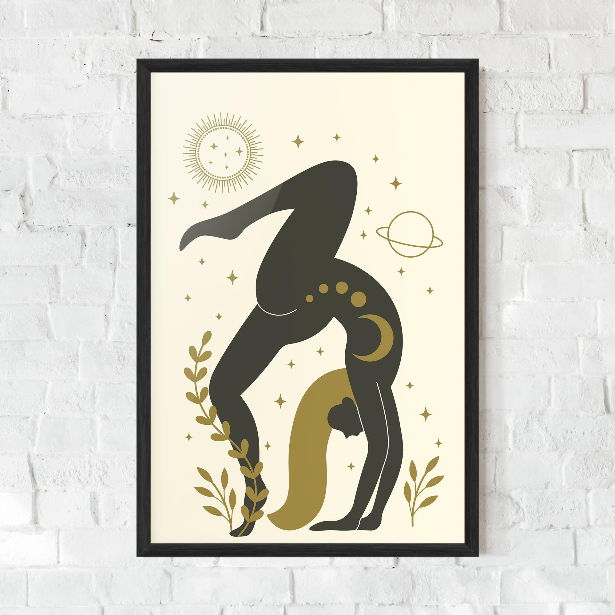 Keretezett Poszter Yoga Sun Pose mockup 0