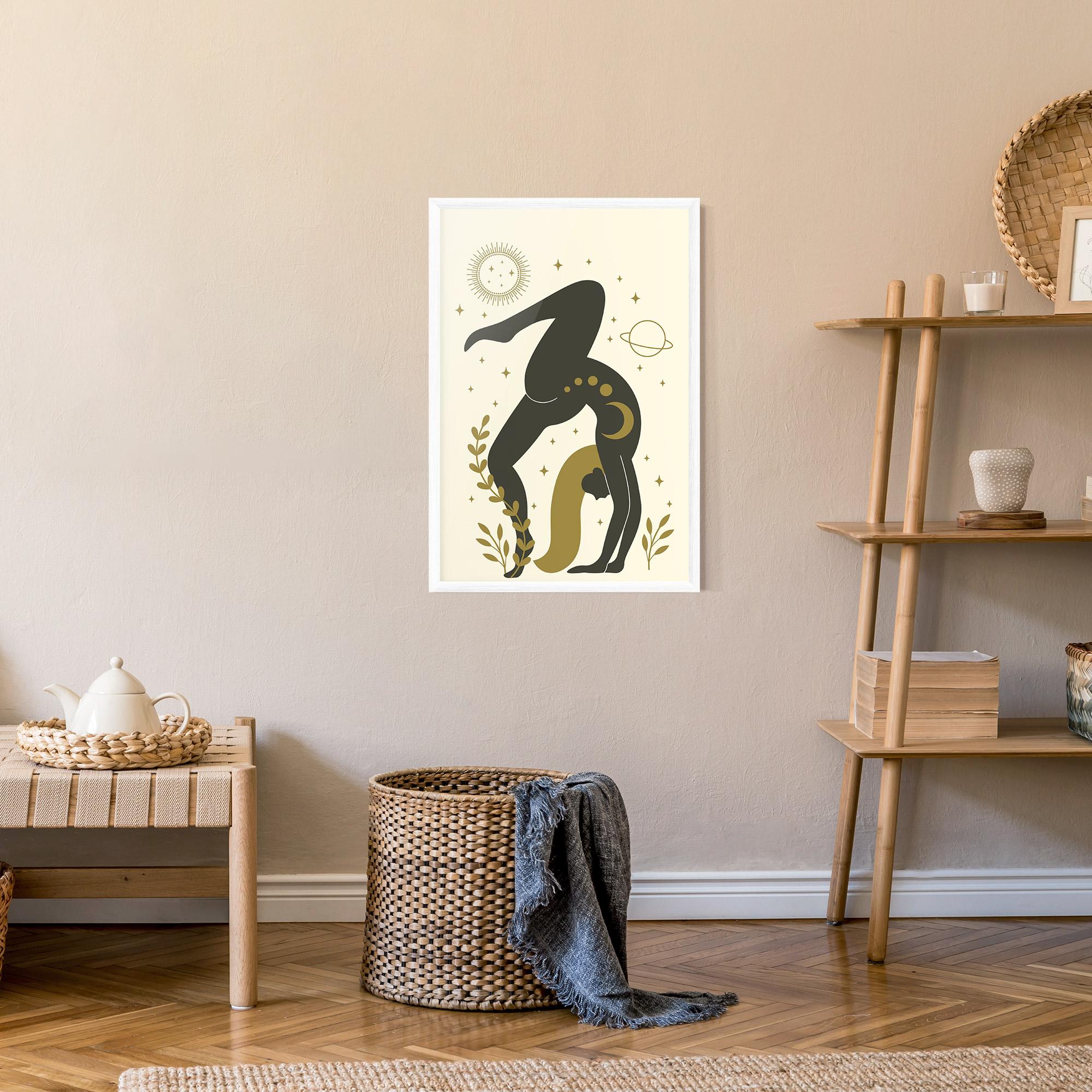 Keretezett Poszter Yoga Sun Pose mockup 9