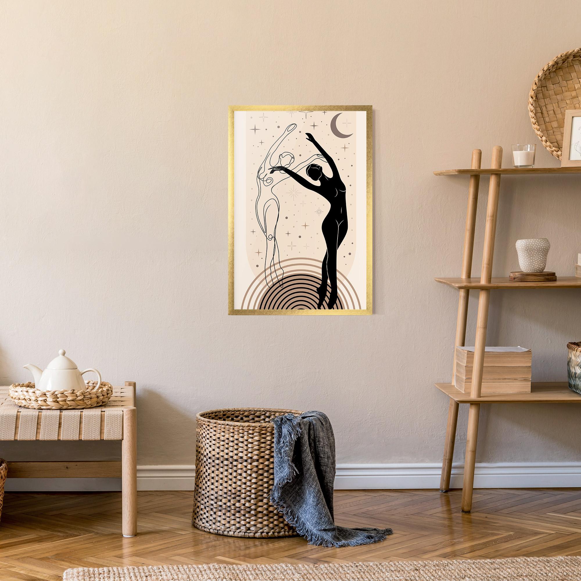Keretezett Poszter Balance Yoga mockup 9