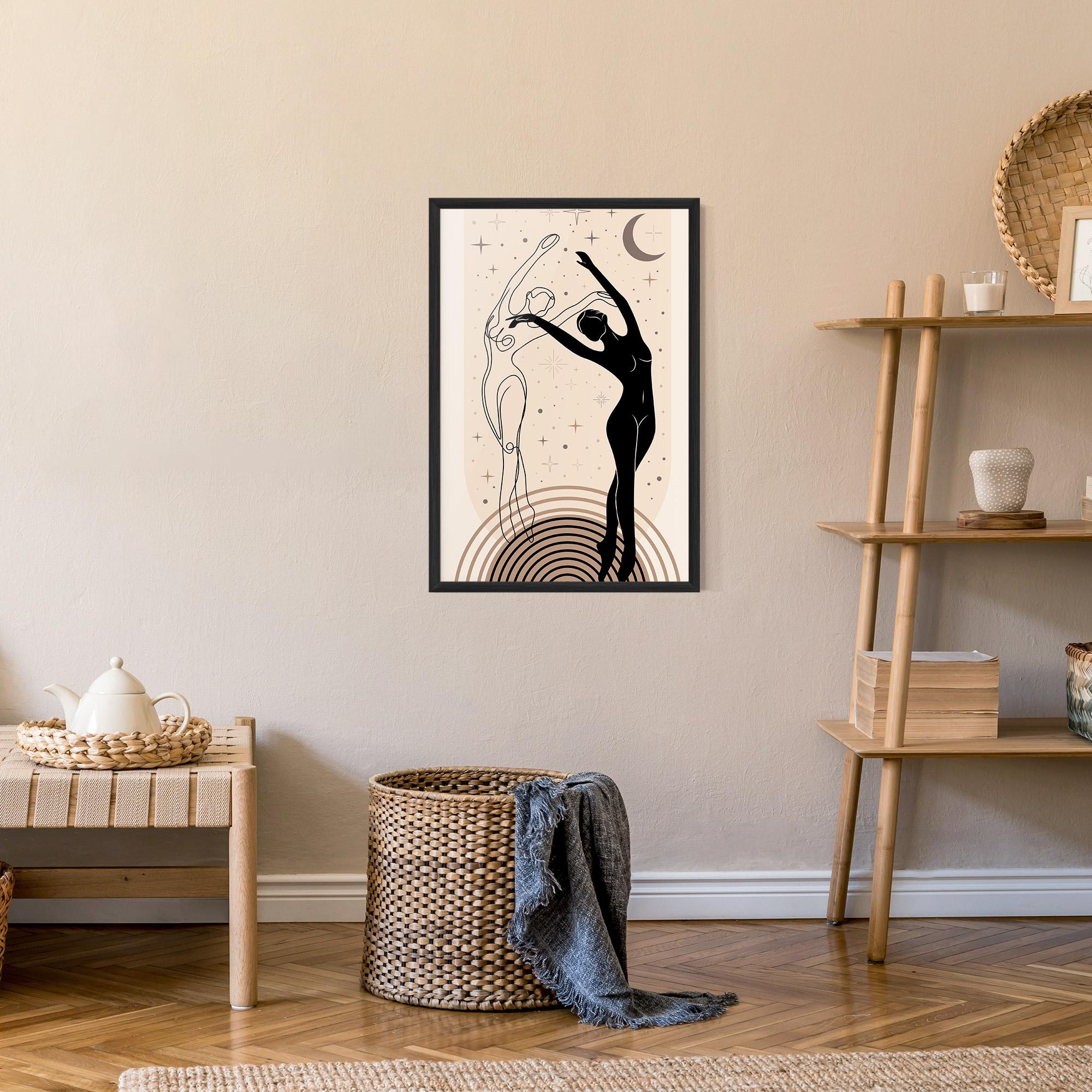 Keretezett Poszter Balance Yoga mockup 9