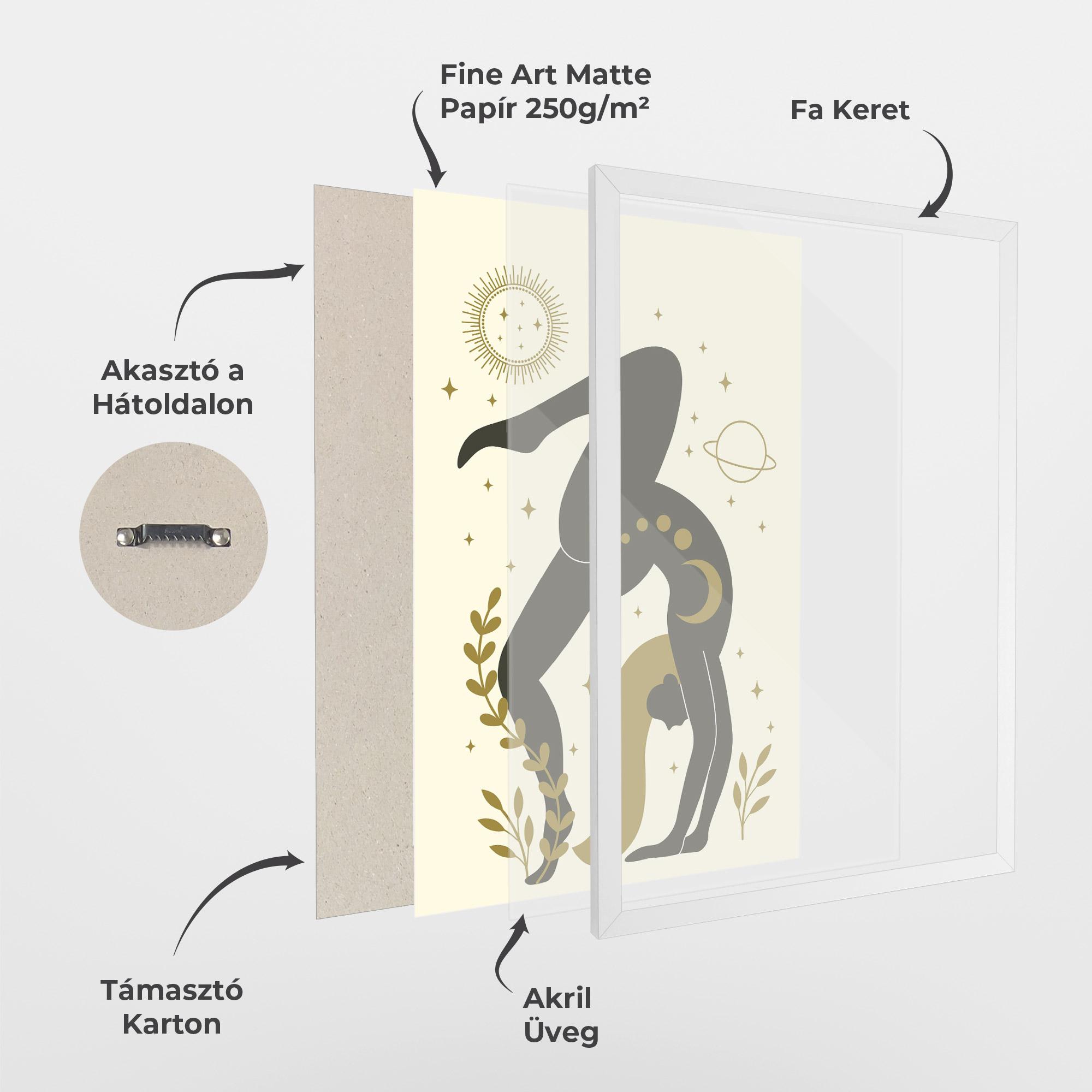 Keretezett Poszter Yoga Sun Pose mockup 1