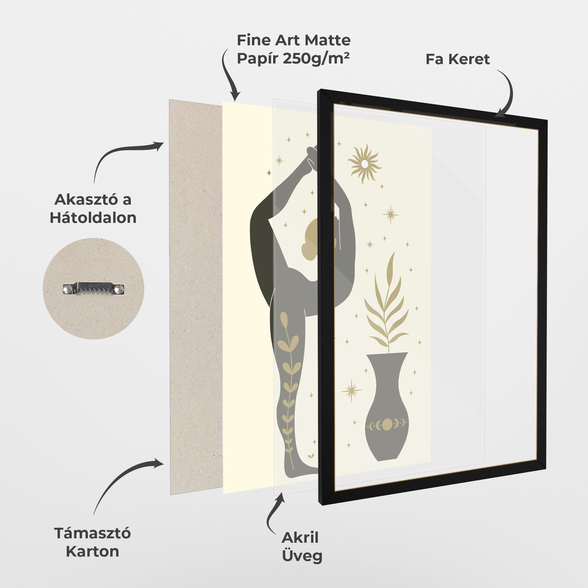 Keretezett Poszter Trivikramasana mockup 1