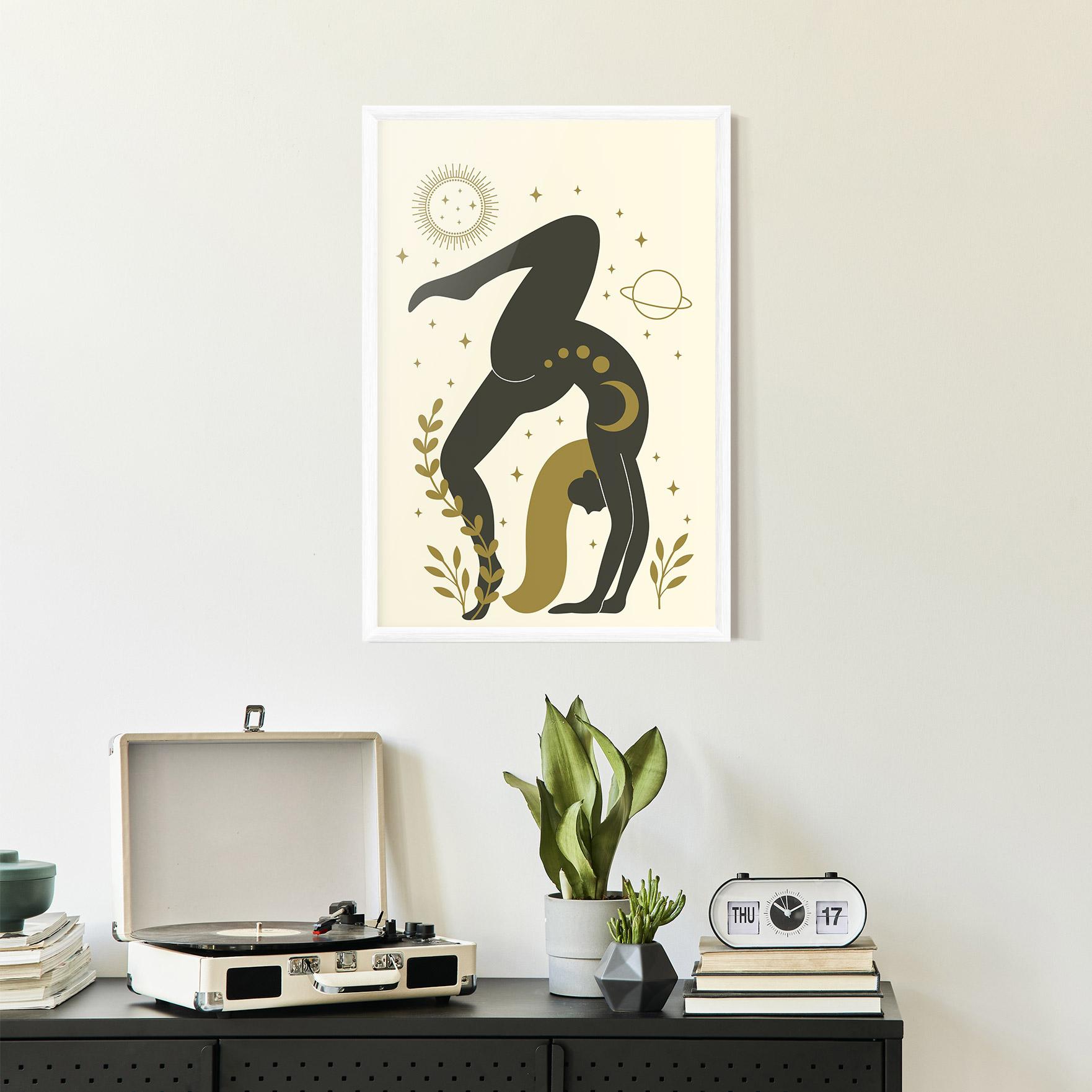 Keretezett Poszter Yoga Sun Pose mockup 2