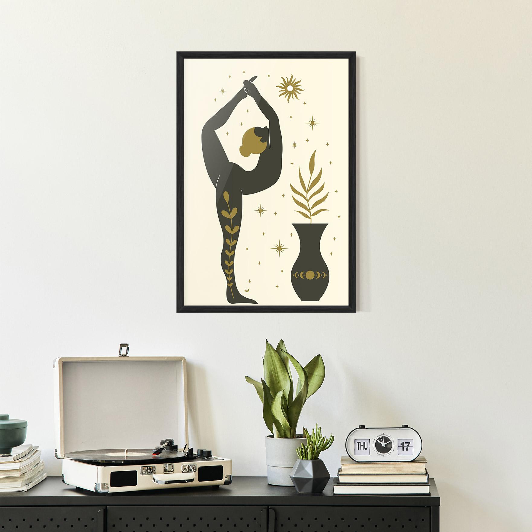 Keretezett Poszter Trivikramasana mockup 2