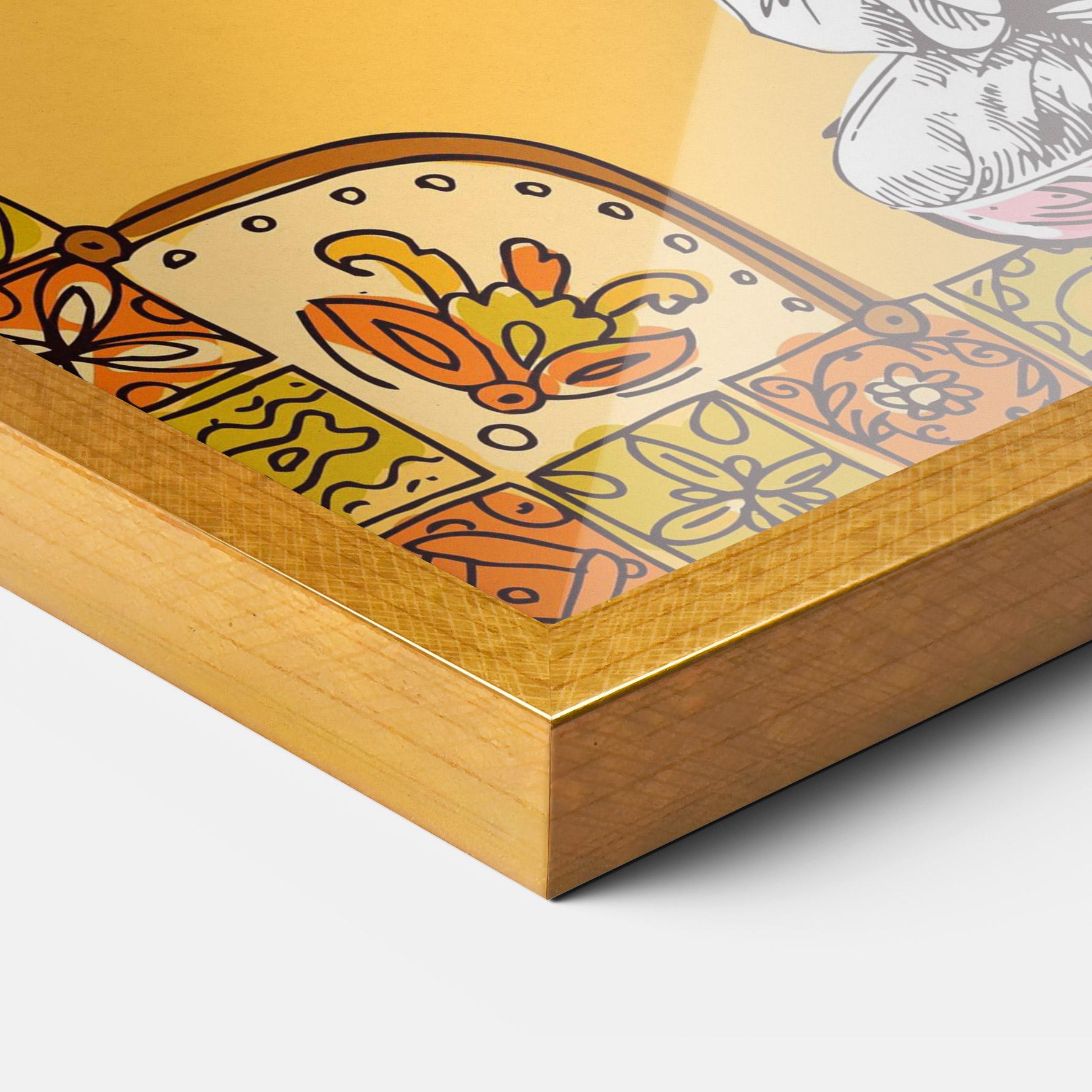 Keretezett Poszter Meditation Three mockup 3