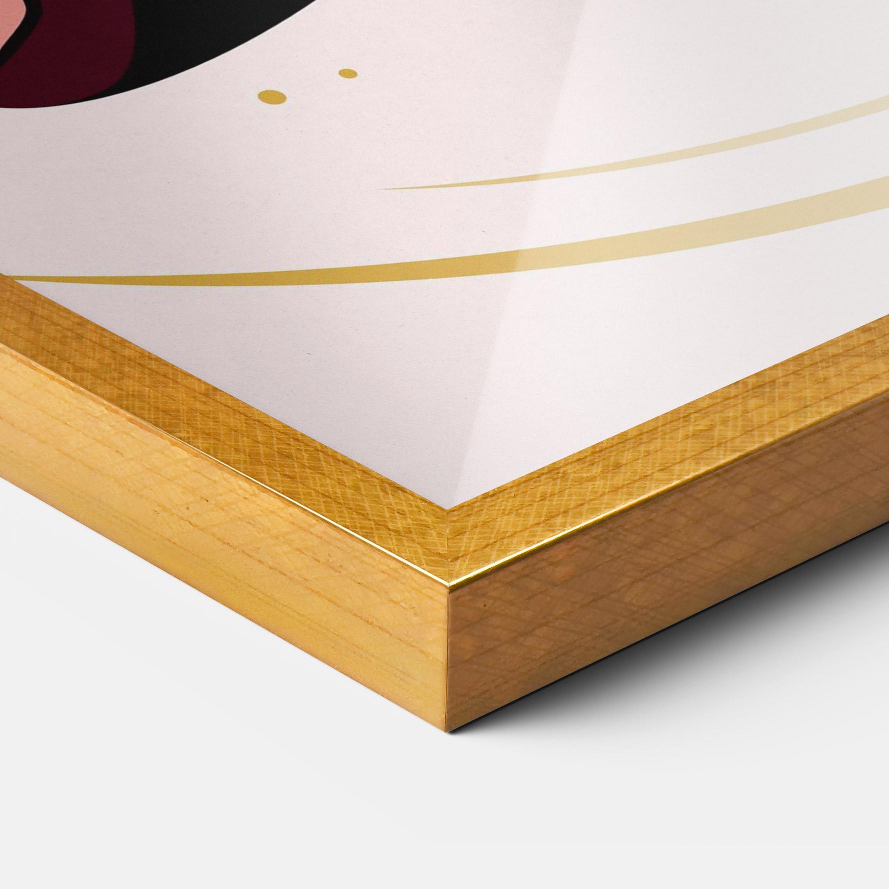 Keretezett Poszter Pretty Yoga Girl mockup 3