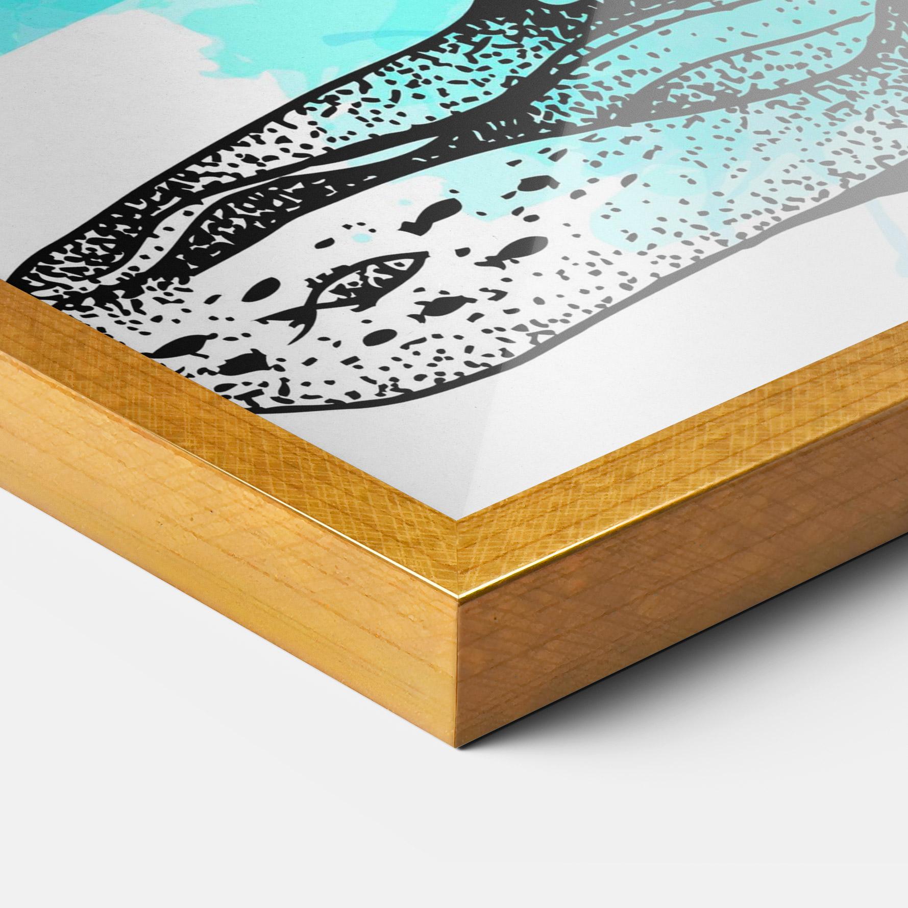 Keretezett Poszter Yoga Triangle mockup 3